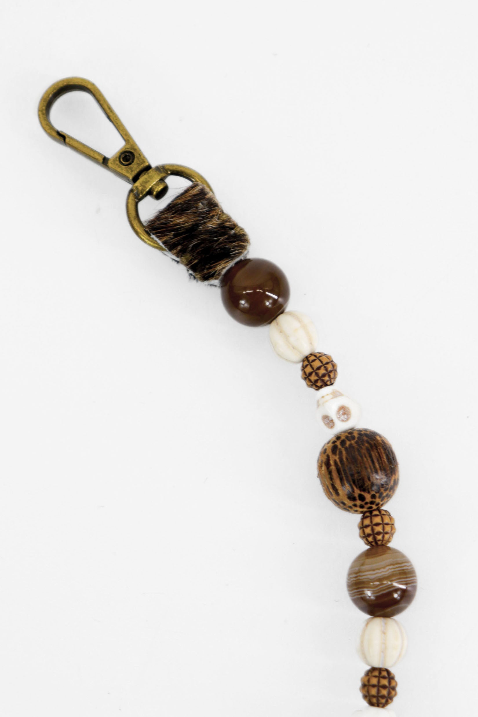 APÜNÜ BUCKET BAG X-SMALL FURRY / BRW&BLK - DRK BRW #350014