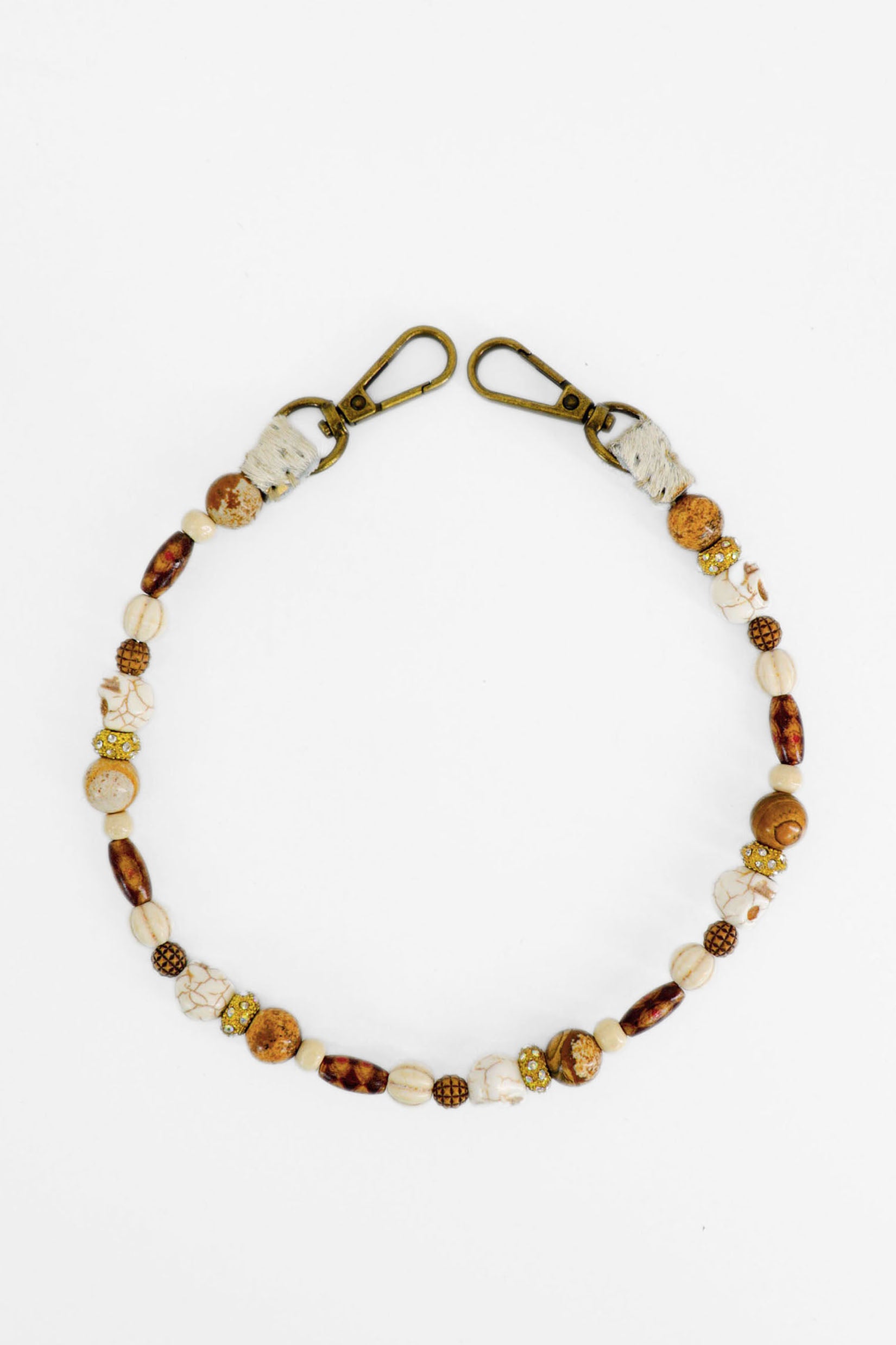 PIAMA TOTE BAG X-SMALL FURRY / GOLD - COL BRW #330011