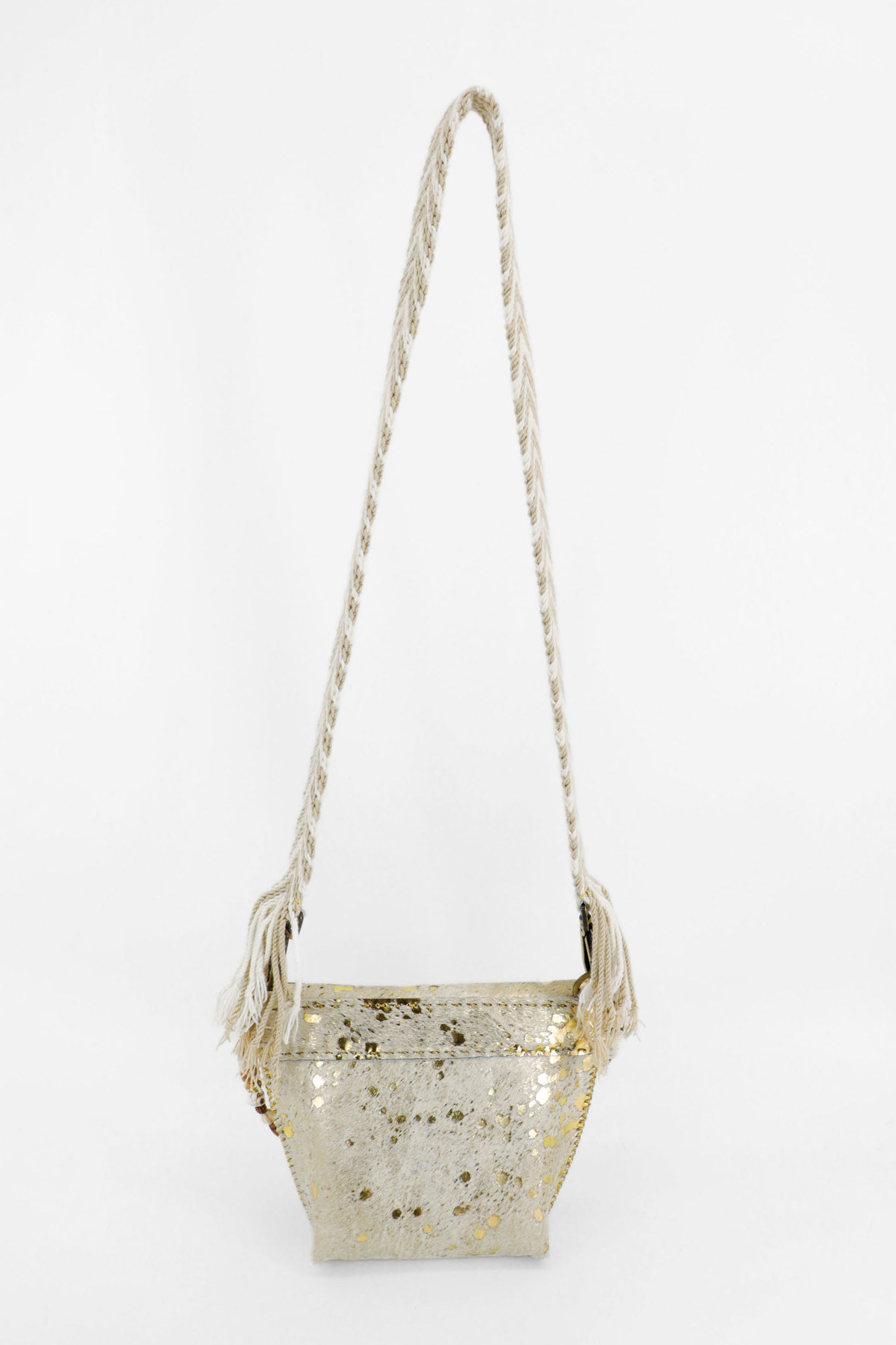 PIAMA TOTE BAG X-SMALL FURRY / GOLD - COL BRW #330011