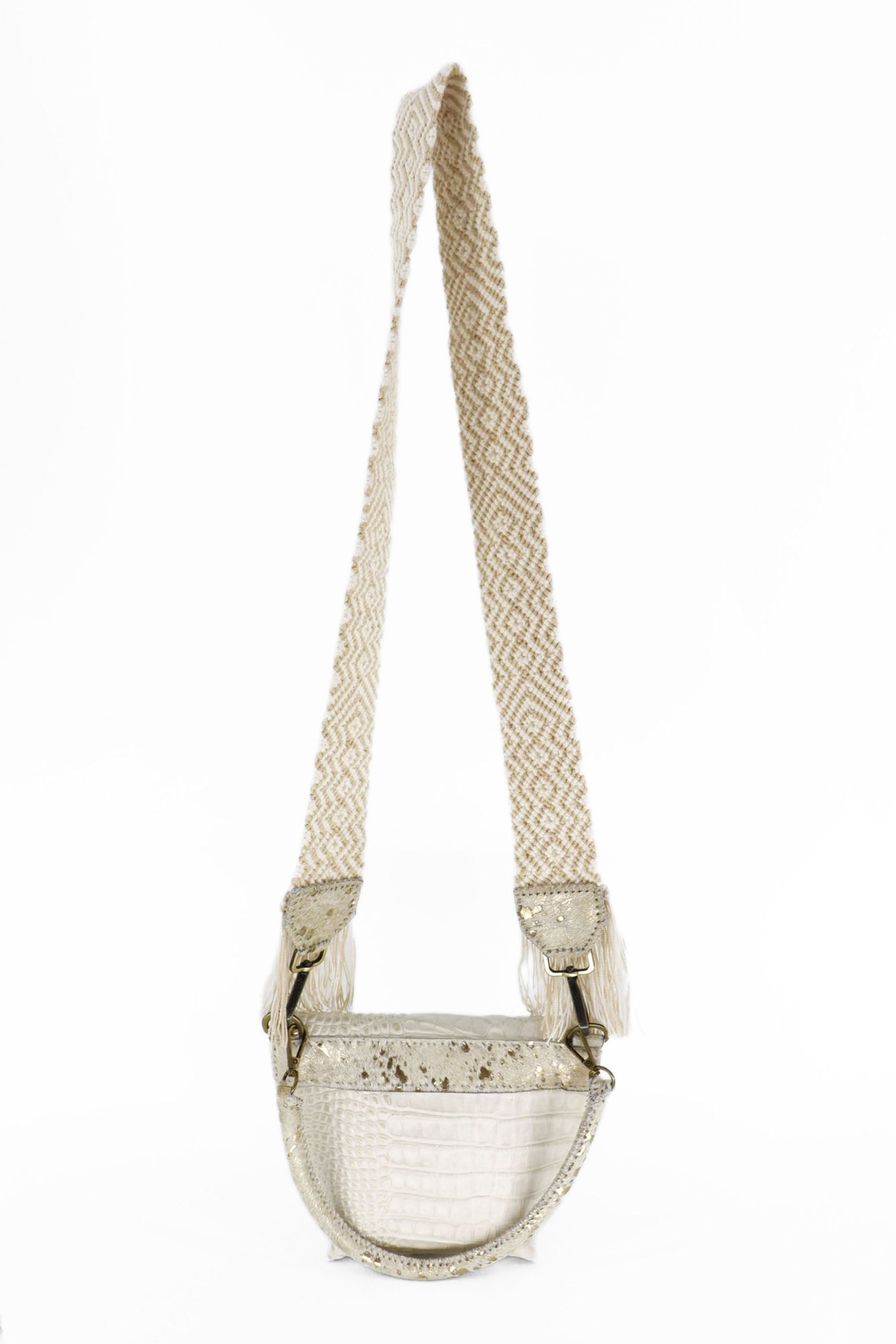 PIAMA TOTE BAG X-SMALL CROCO / OFF WHITE - BEIGE #340010