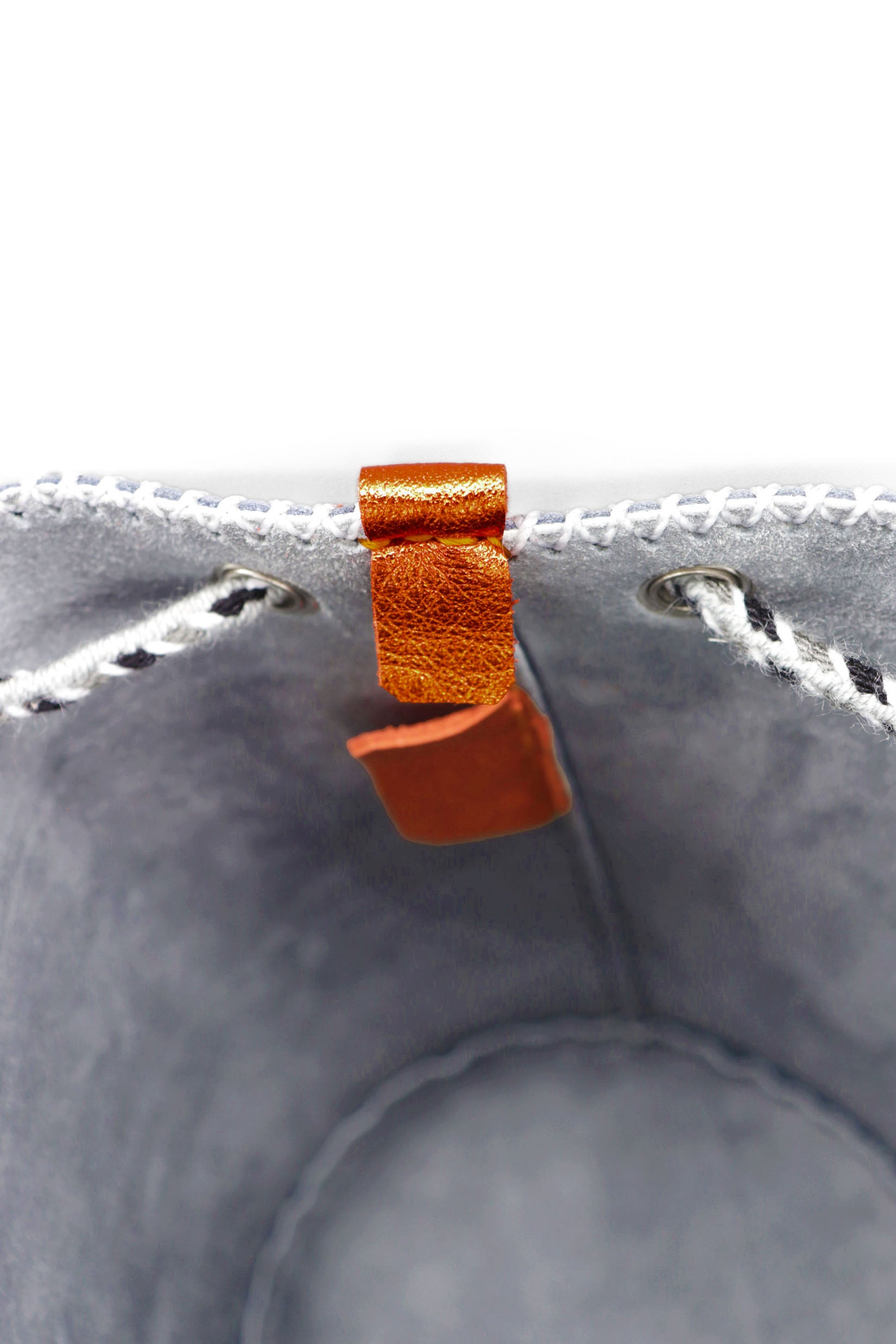 APÜNÜ BUCKET BAG X-SMALL CROCO / GUN METAL - GRAY #360010