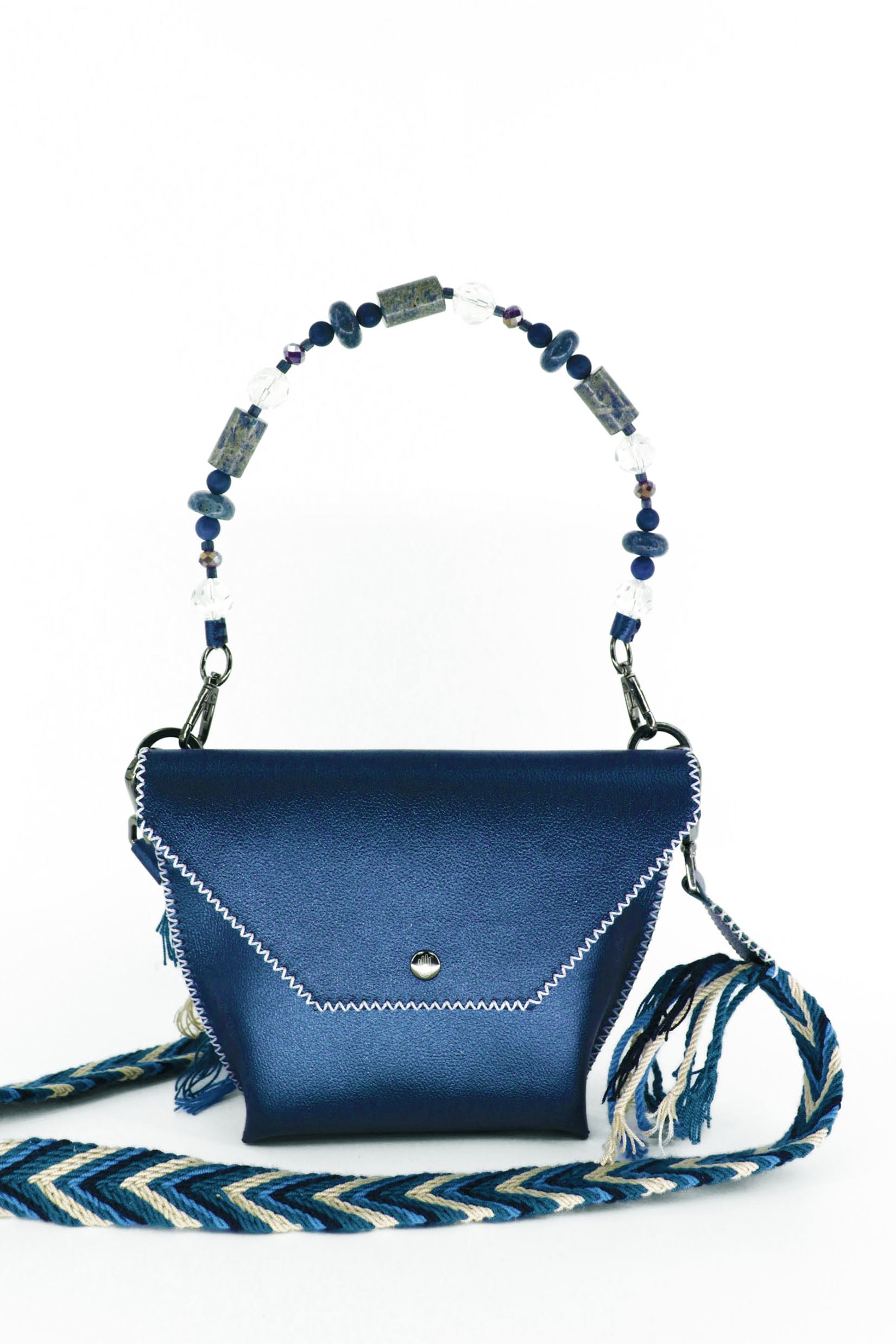 PIAMA TOTE BAG X-SMALL / METAL NAVY - NAVY #340011