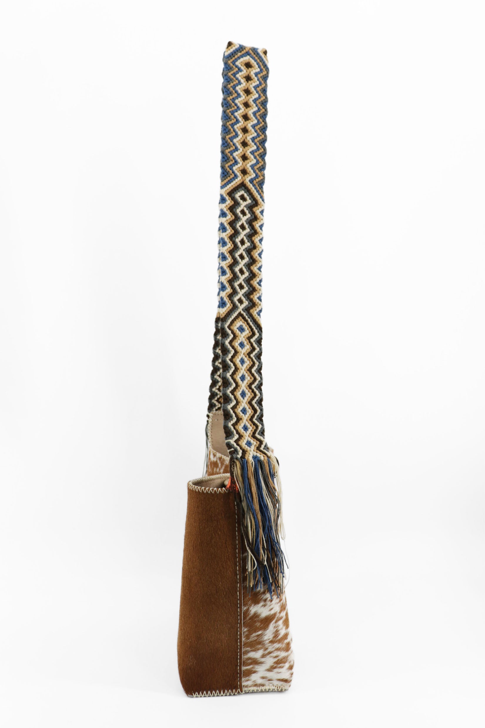 PIAMA TOTE BAG MEDIUM FURRY / CARAMEL&WHI - BEIGE #210016