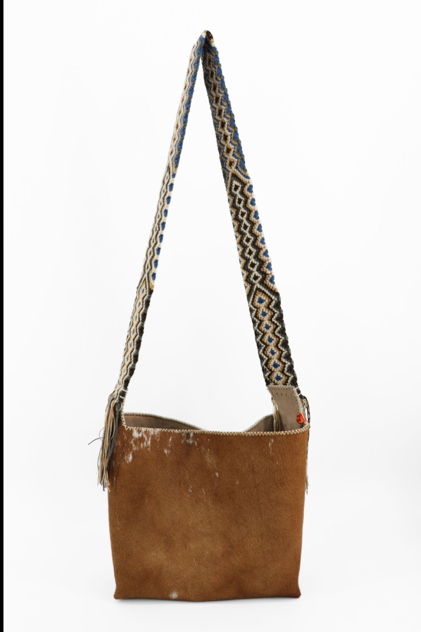 PIAMA TOTE BAG MEDIUM FURRY / CARAMEL&WHI - BEIGE #210016