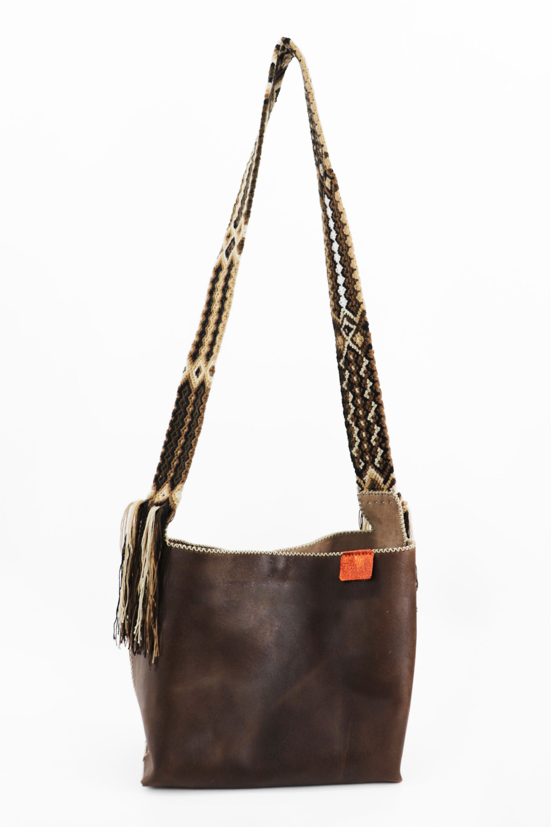 PIAMA TOTE BAG MEDIUM / BRW - DRK BEIGE #200021