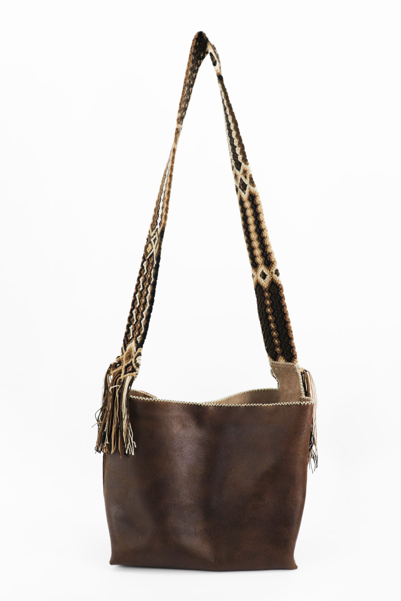 PIAMA TOTE BAG MEDIUM / BRW - DRK BEIGE #200021