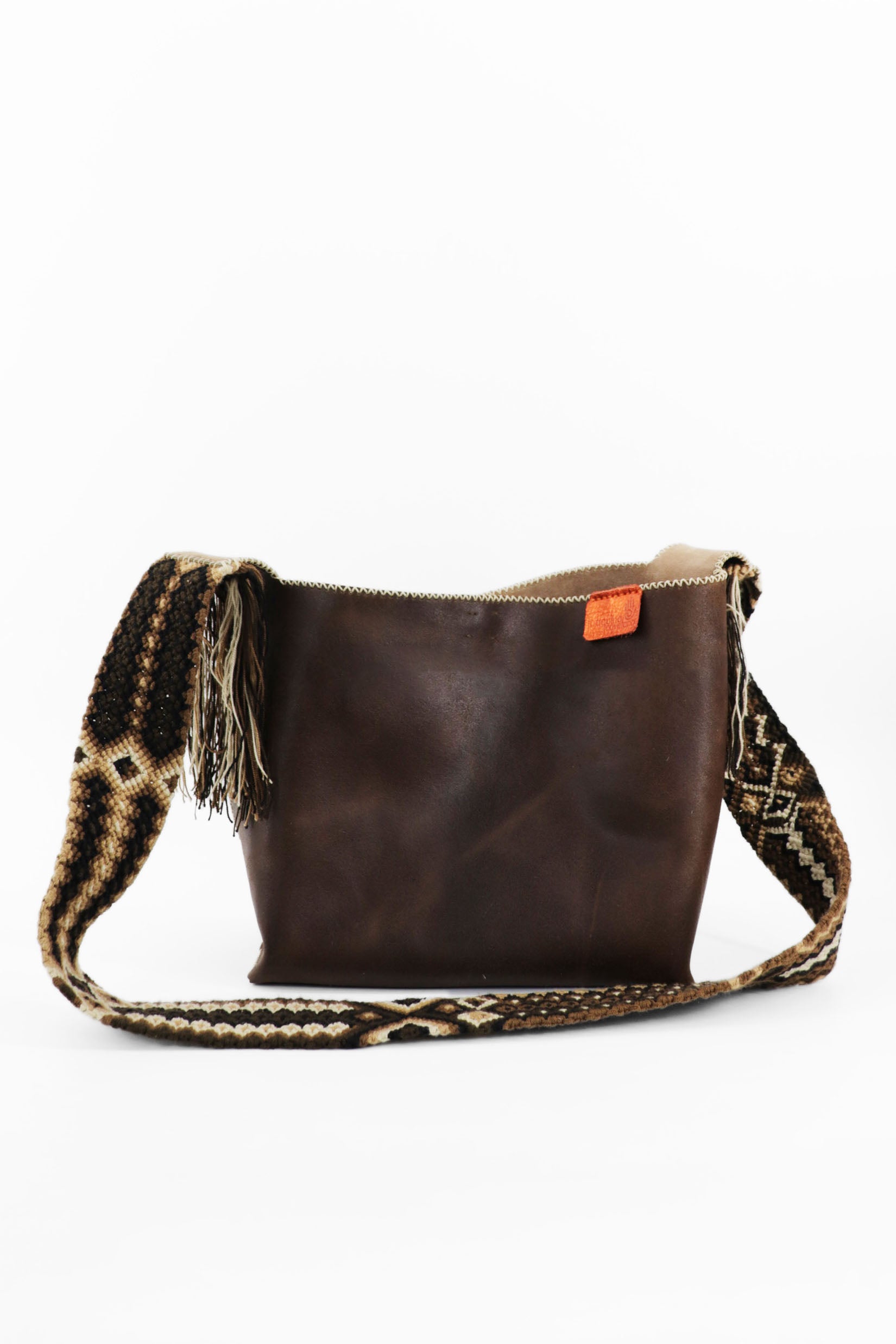 PIAMA TOTE BAG MEDIUM / BRW - DRK BEIGE #200021