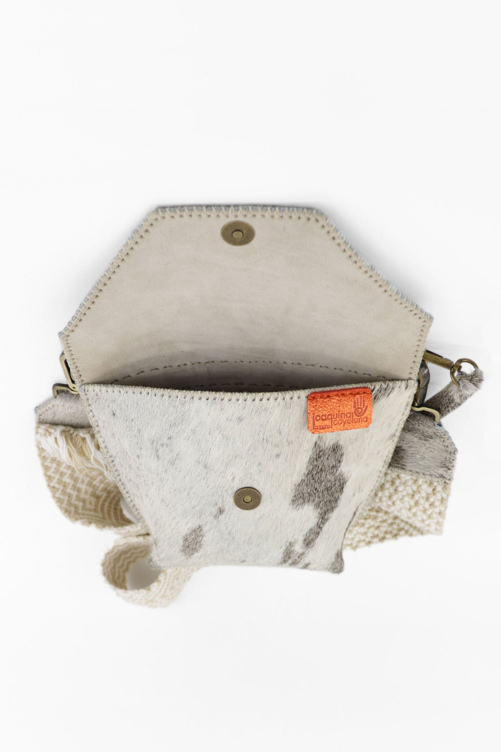 PIAMA TOTE BAG X-SMALL FURRY / TAUPE&WHI - BEIGE #330016