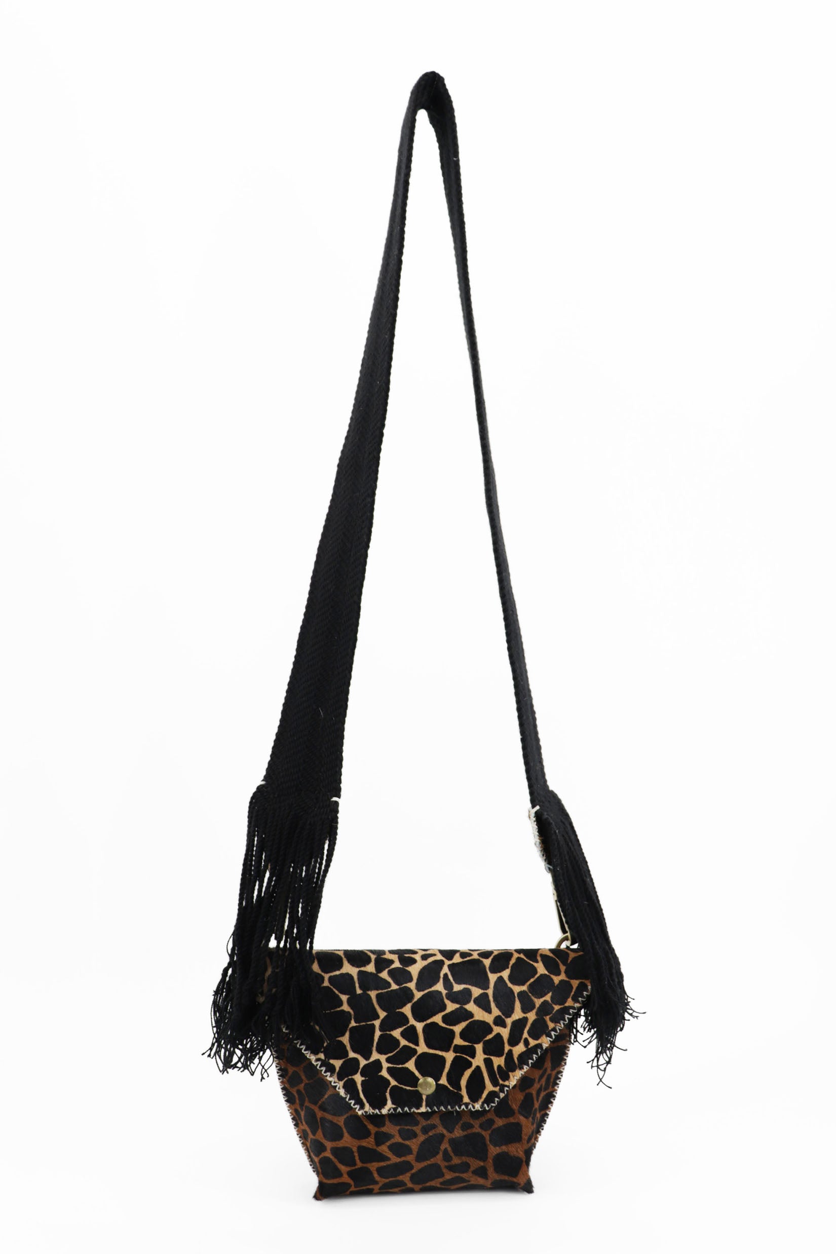 PIAMA TOTE BAG X-SMALL FURRY /  GIRAFFE BLK&BRW - BEIGE #330017
