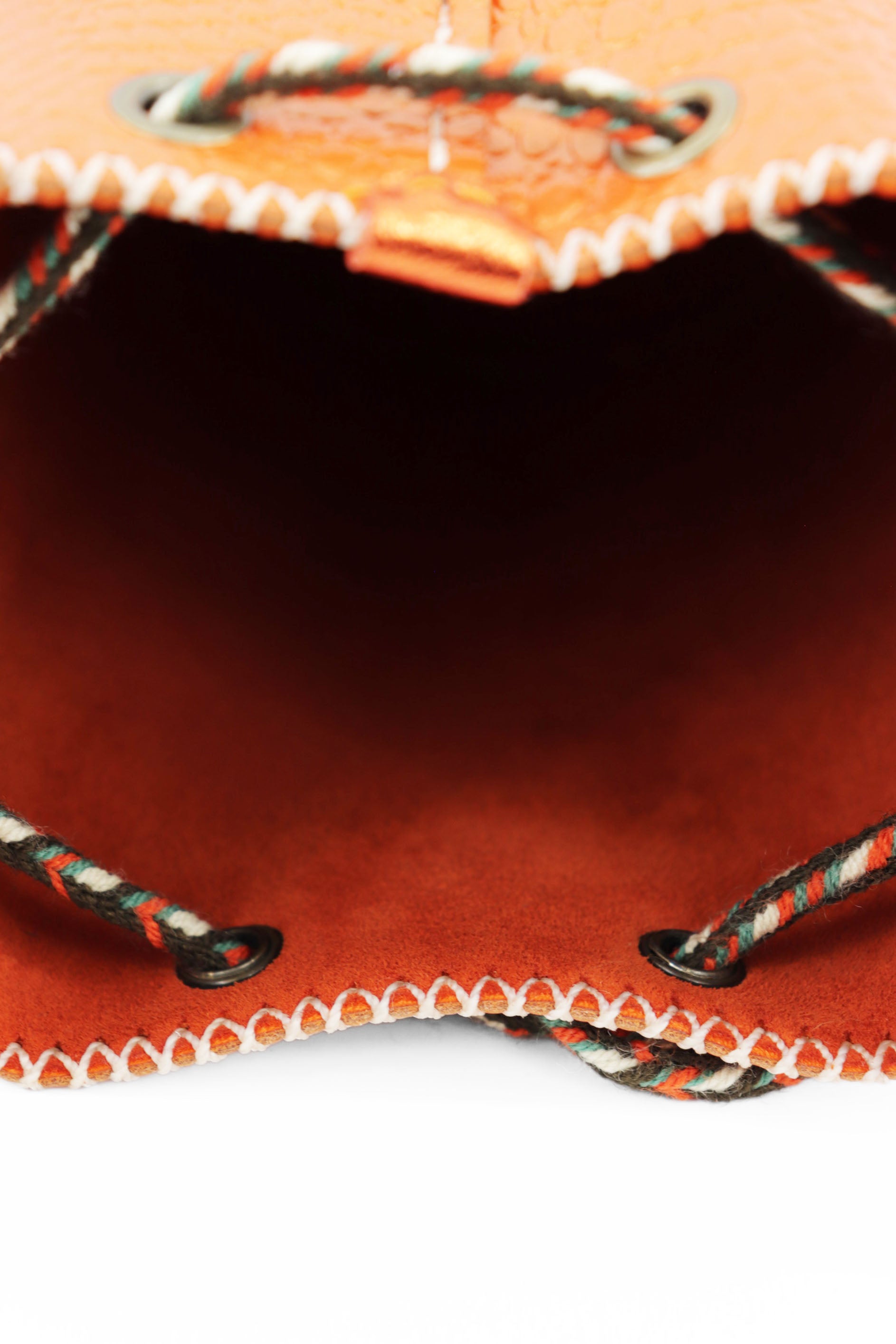 APÜNÜ BUCKET BAG X-SMALL CROCO / ORANGE - ORANGE #360013