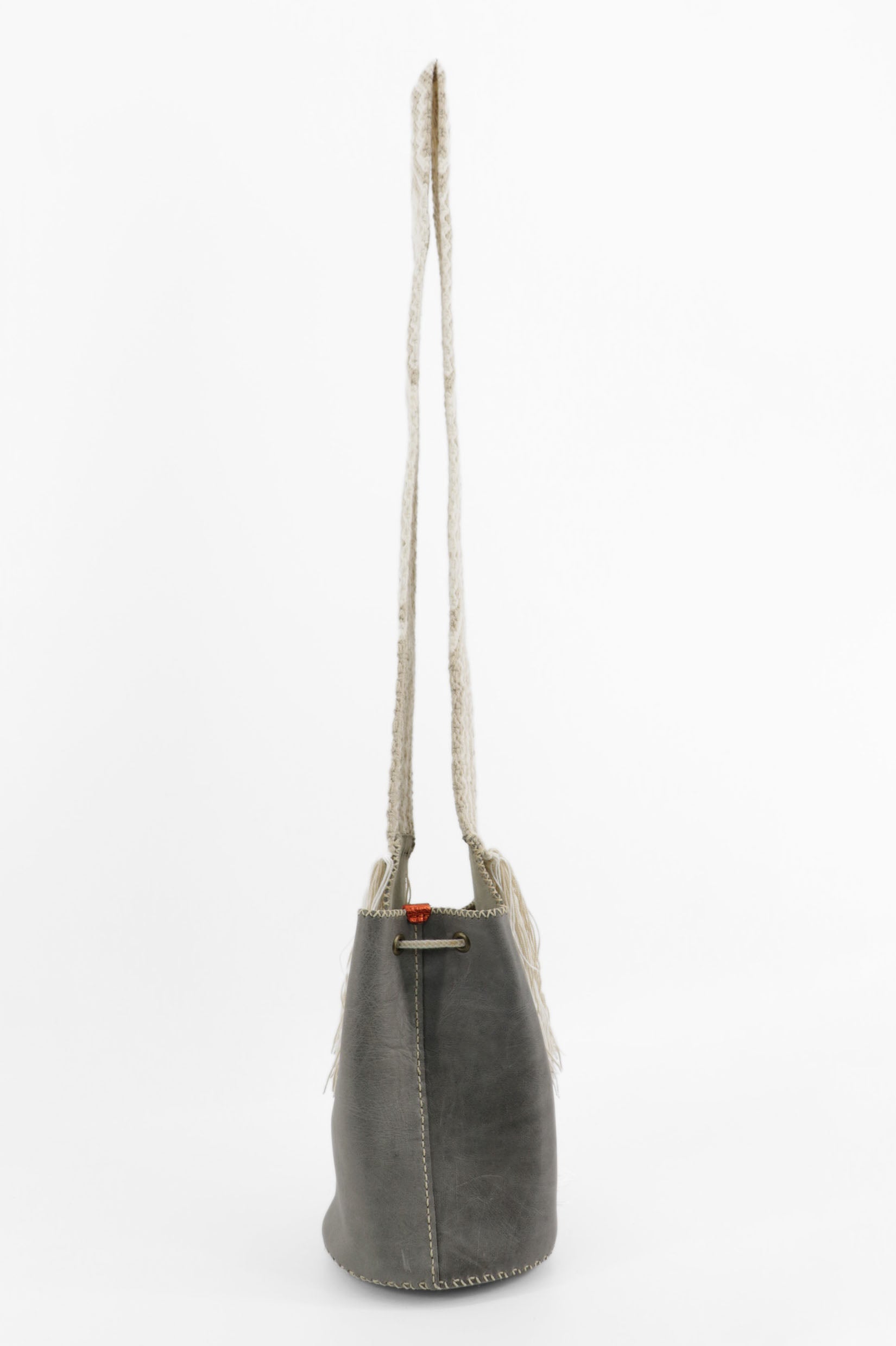 APÜNÜ BUCKET BAG SMALL / GRAY - LIGHT BEIGE #120042