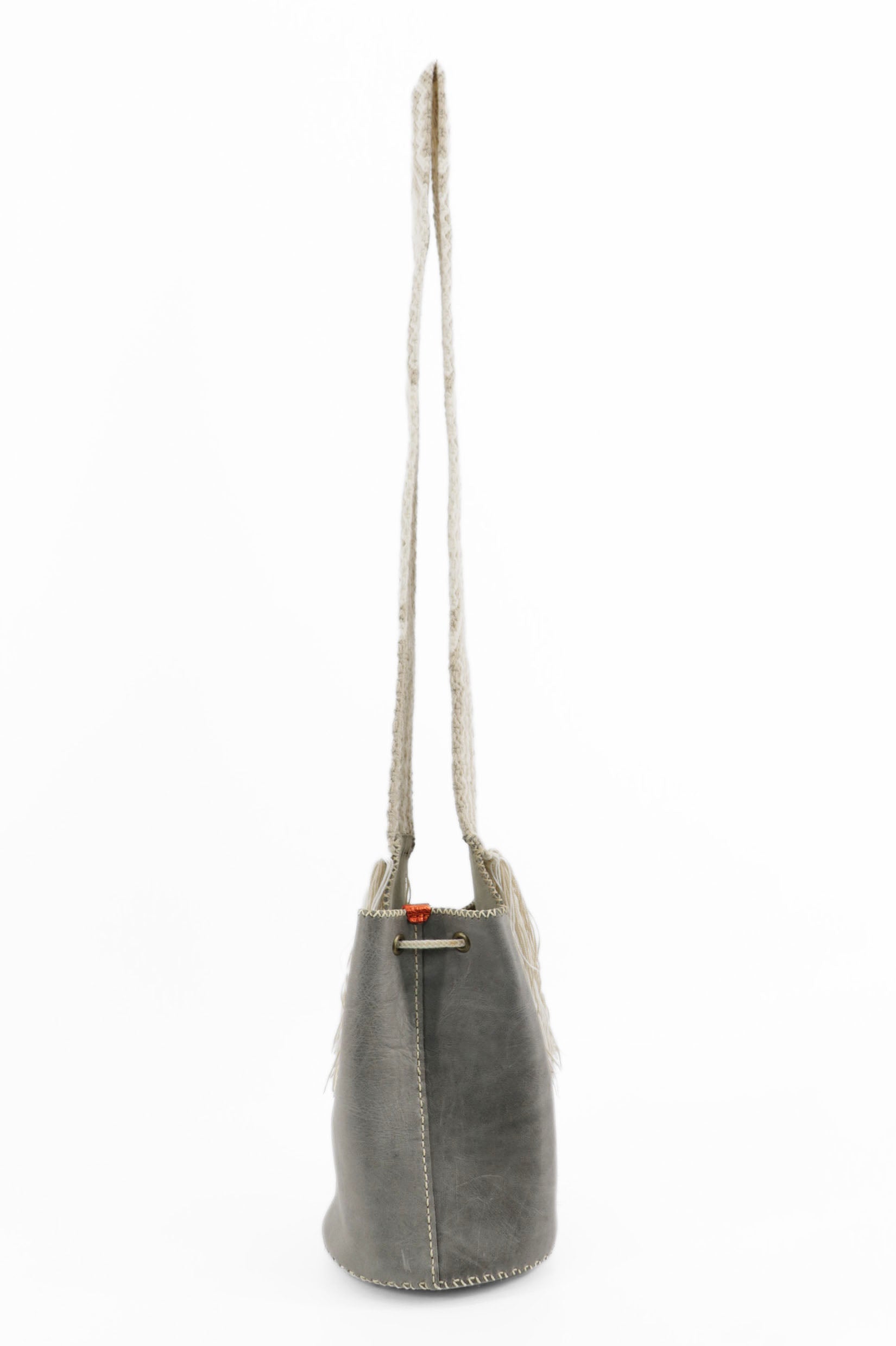 APÜNÜ BUCKET BAG SMALL / GRAY - LIGHT BEIGE #120042