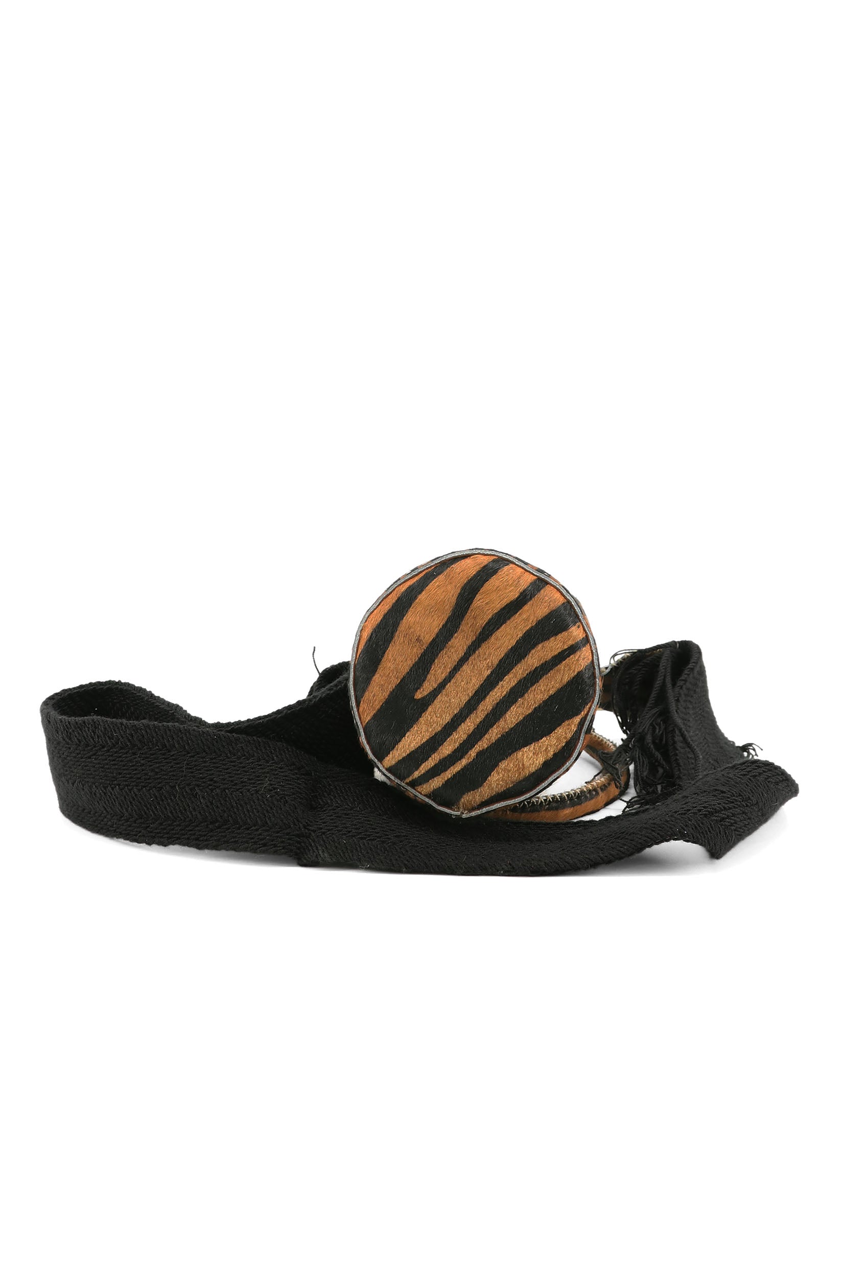 APÜNÜ BUCKET BAG  X-SMALL FURRY / TIGER COL BRW&BLK - COL BRW #350020