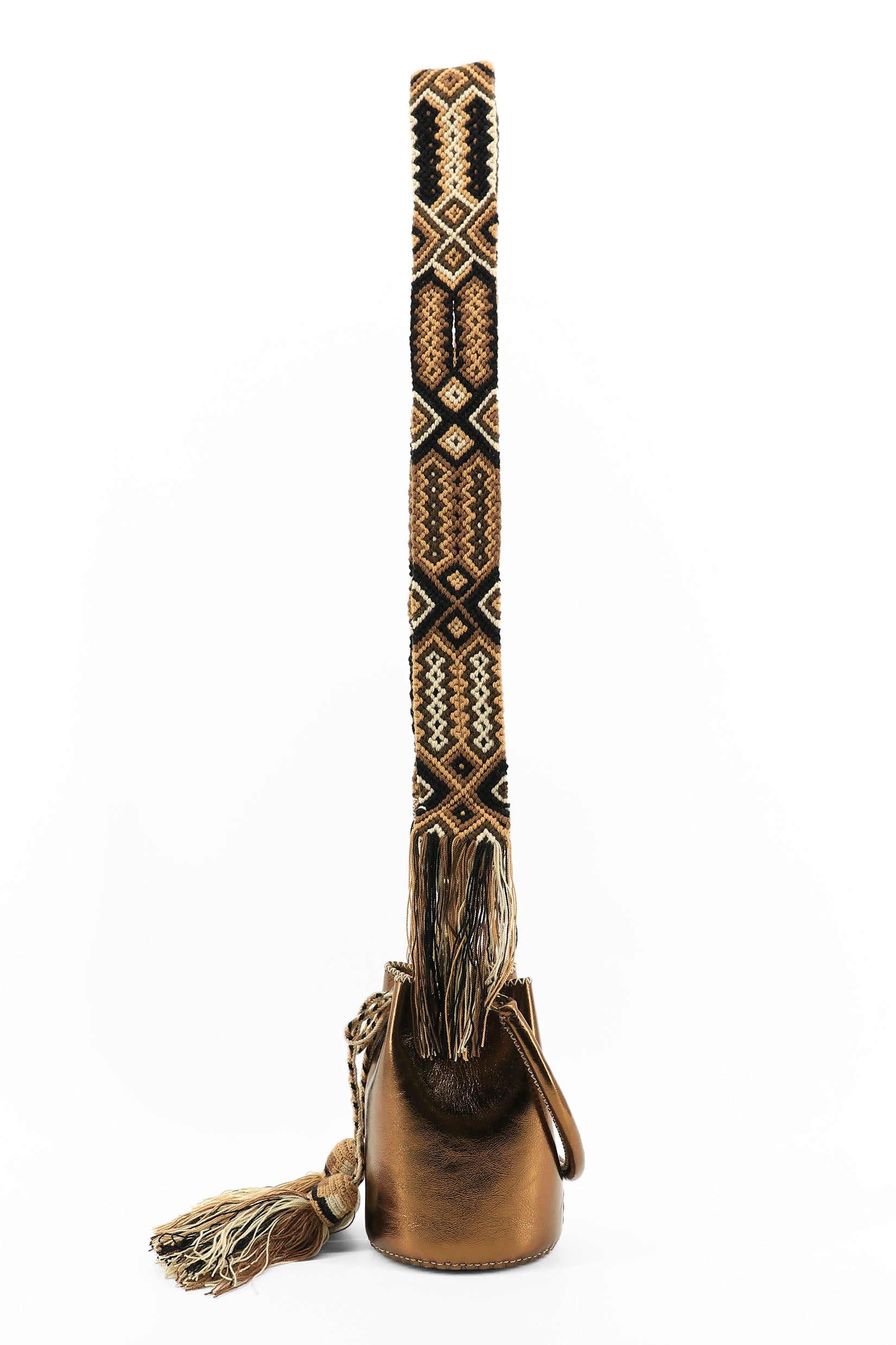 APÜNÜ BUCKET BAG X-SMALL / COPPER  - COL BRW #360016