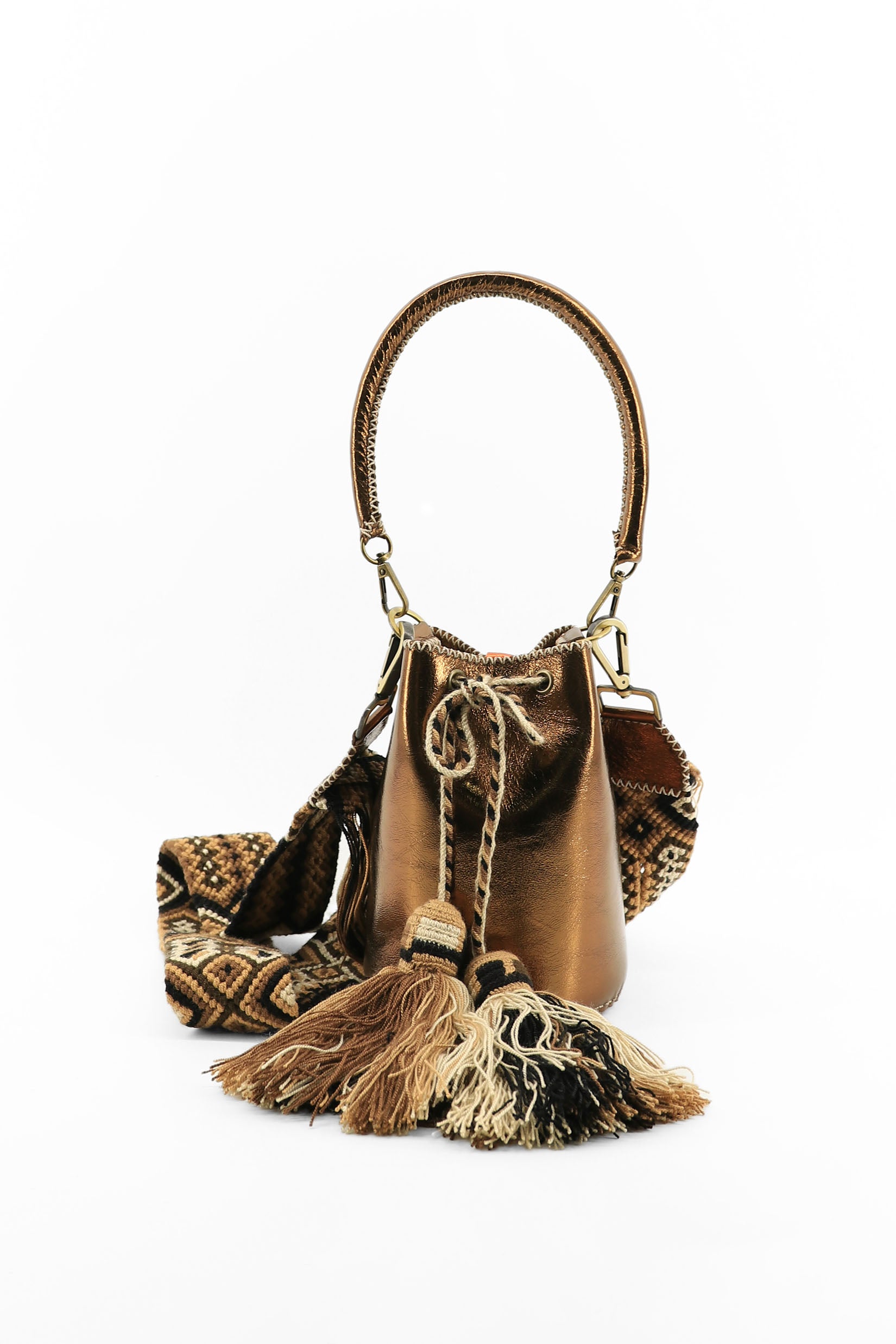 APÜNÜ BUCKET BAG X-SMALL / COPPER  - COL BRW #360016