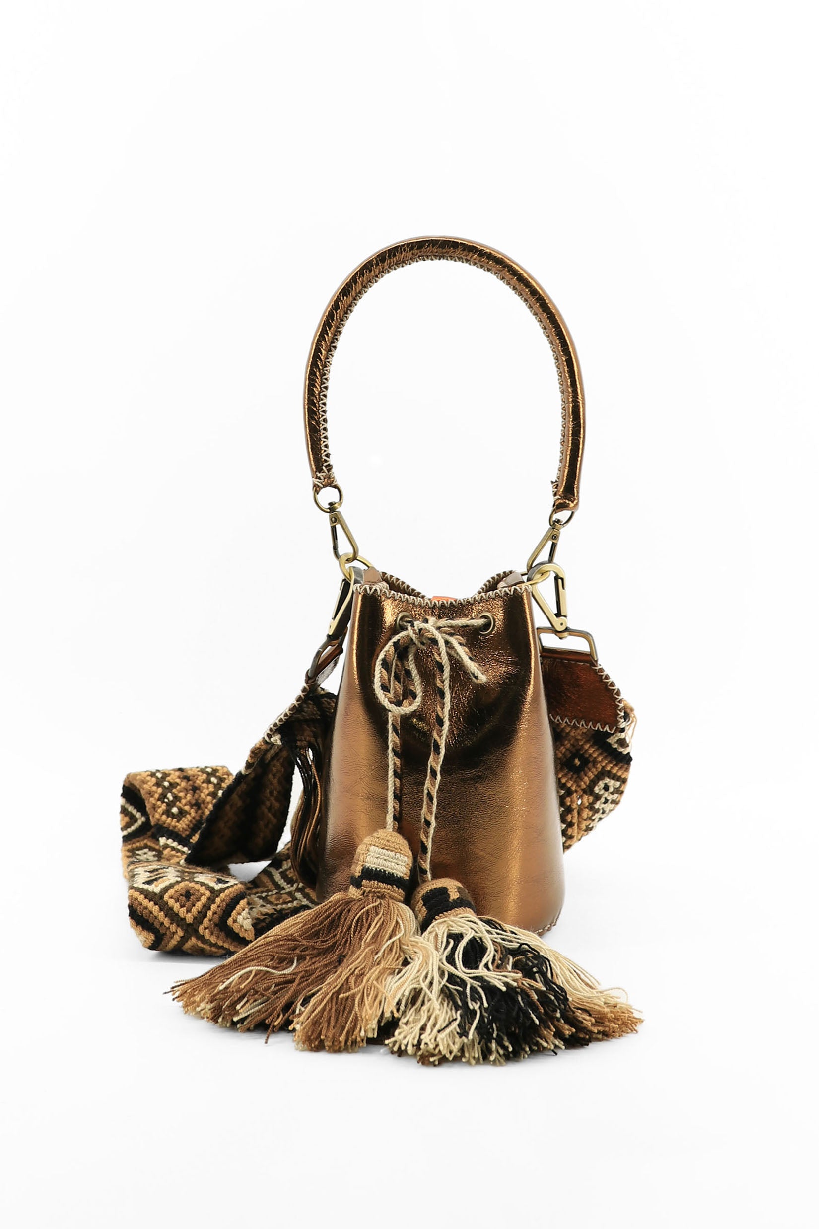 APÜNÜ BUCKET BAG X-SMALL / COPPER  - COL BRW #360016