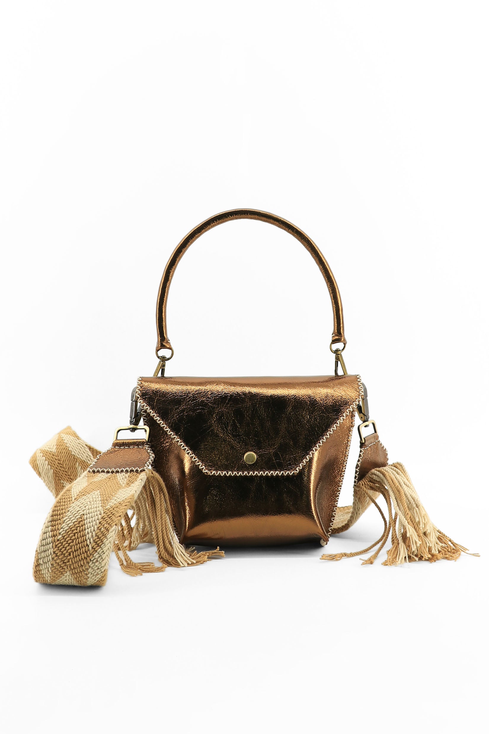 PIAMA TOTE BAG X-SMALL / COPPER - BRW #340014