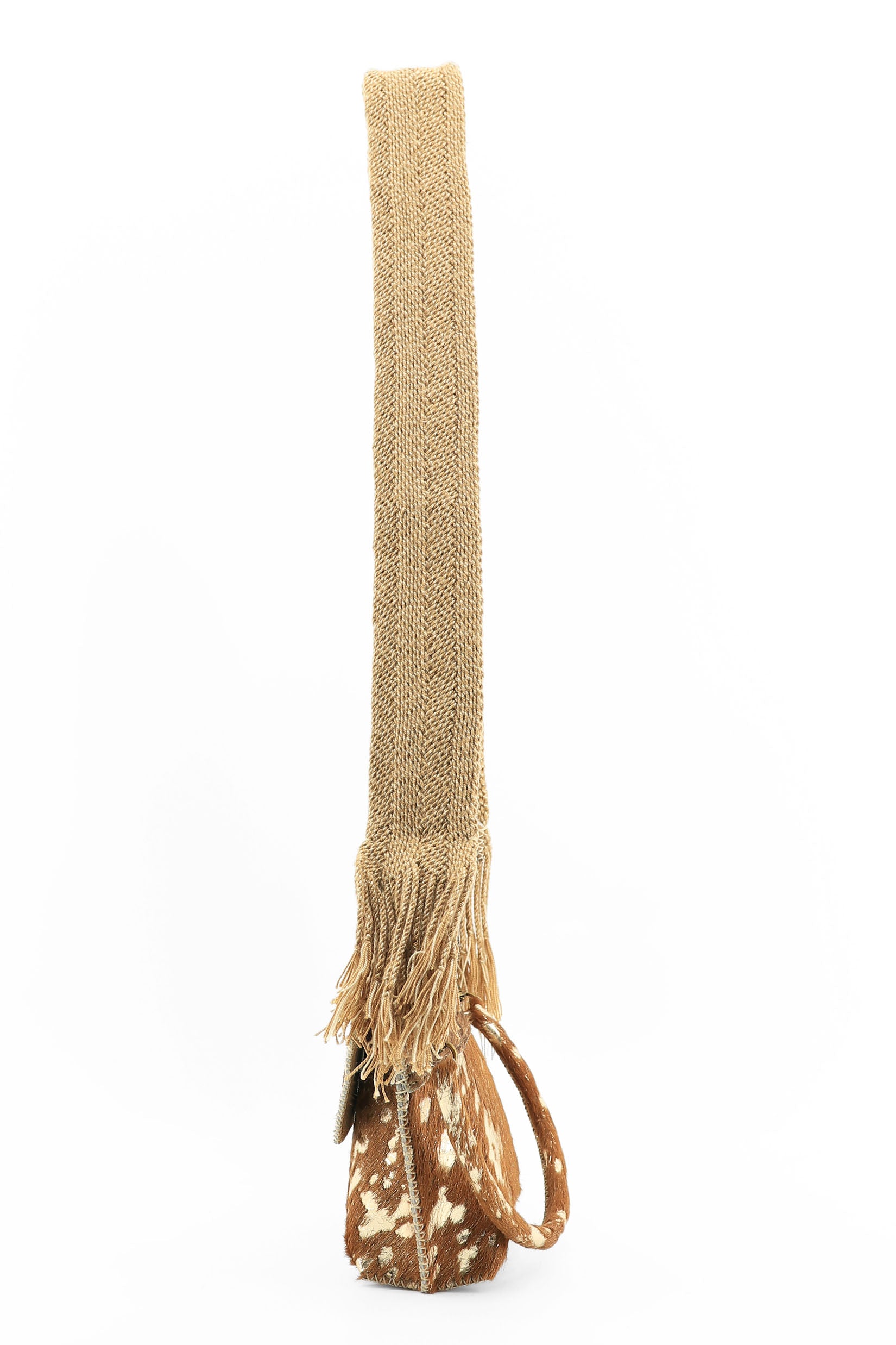 PIAMA TOTE BAG X-SMALL FURRY /  CAMEL GOLD - BRW  #330018
