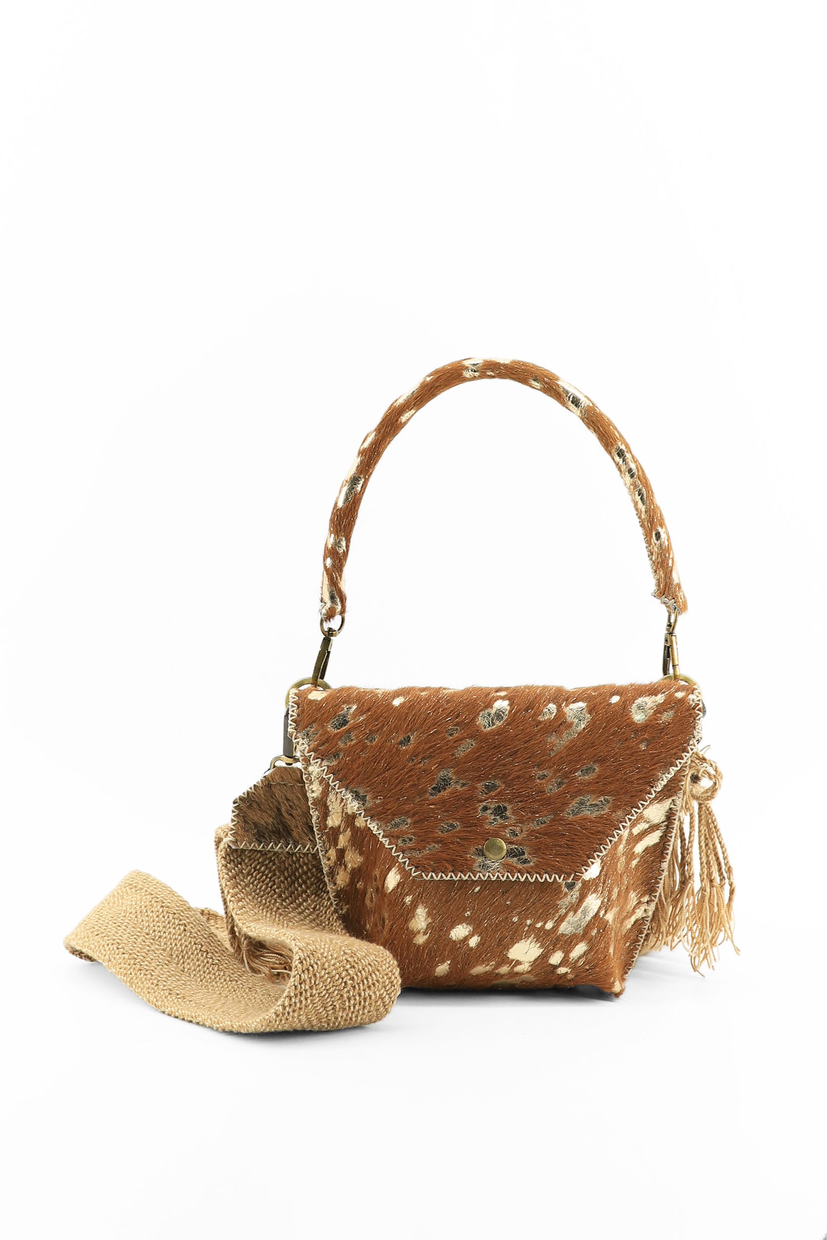 PIAMA TOTE BAG X-SMALL FURRY /  CAMEL GOLD - BRW  #330018