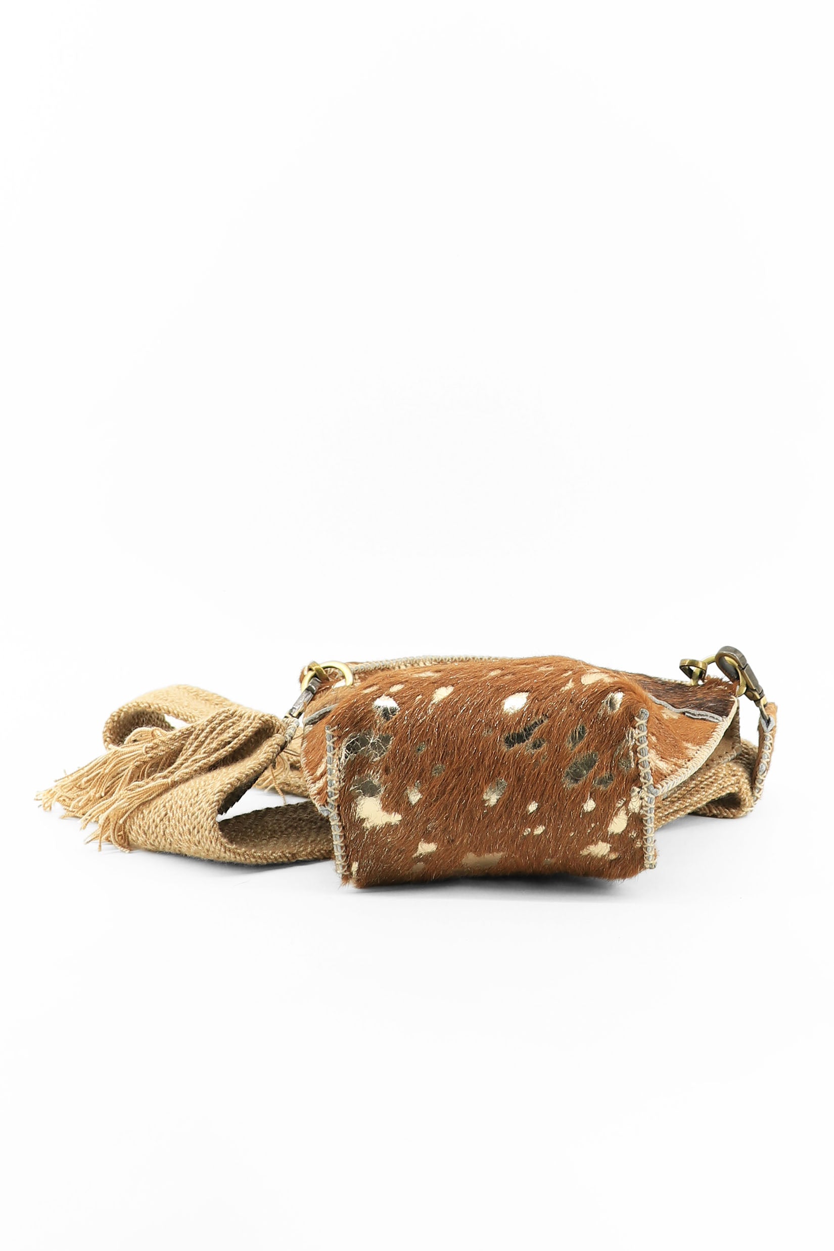 PIAMA TOTE BAG X-SMALL FURRY /  CAMEL GOLD - BRW  #330018
