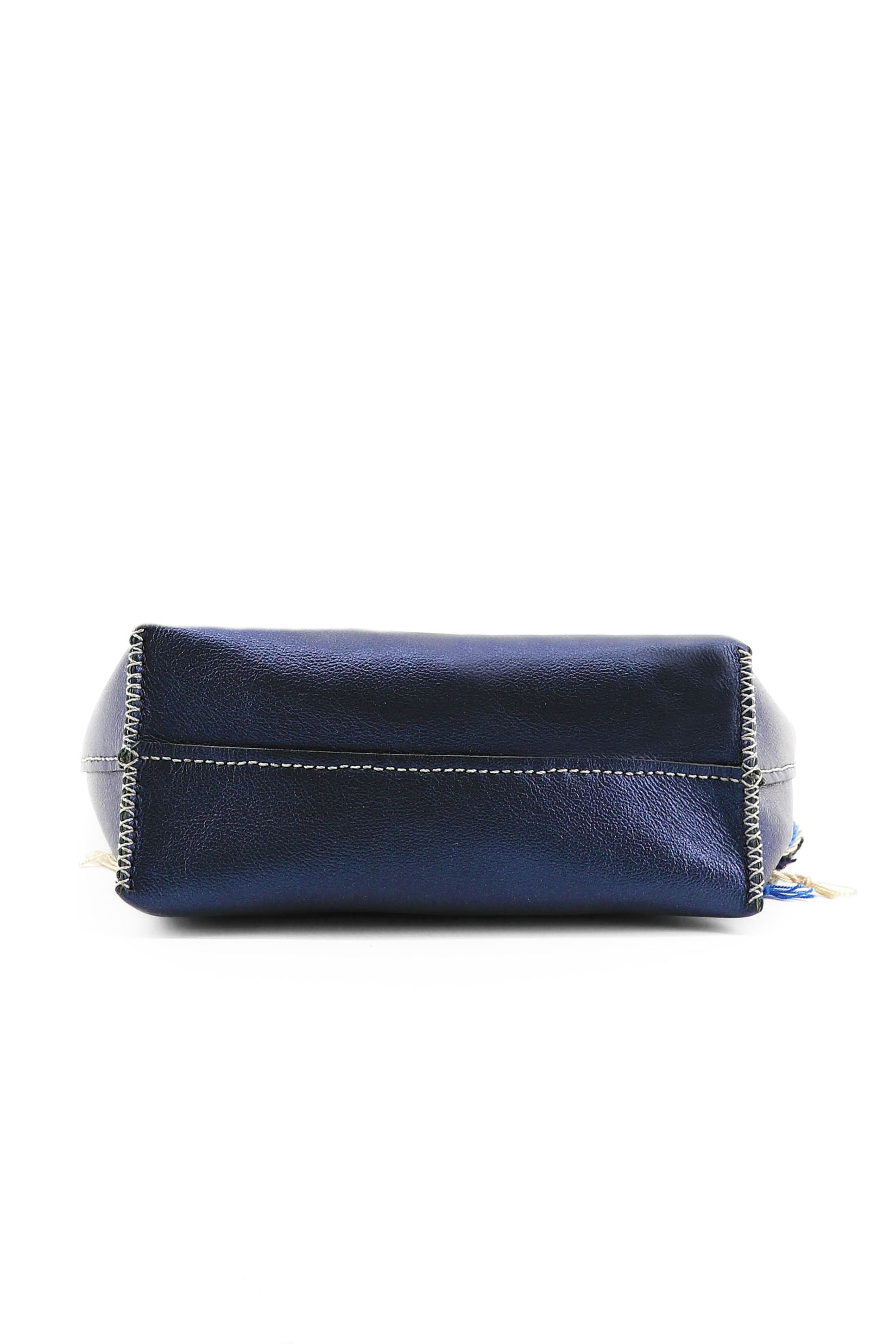 PIAMA TOTE BAG MEDIUM / METALLIC NAVY - GRAY #180016