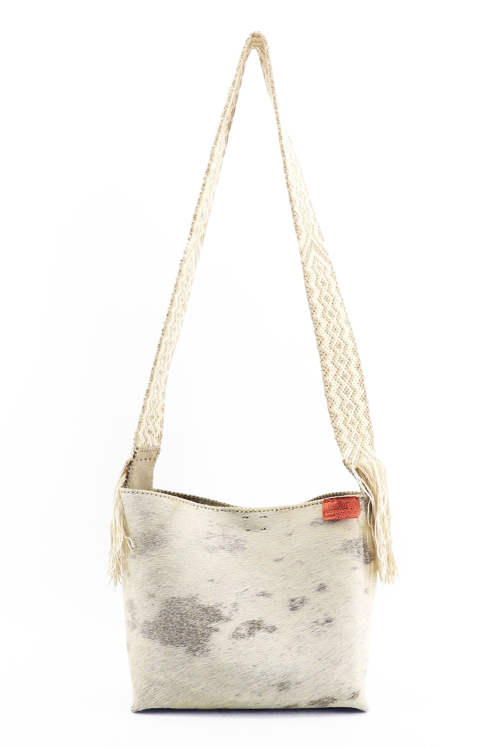 PIAMA TOTE BAG MEDIUM FURRY / TAUPE & WHITE - BEIGE #210017
