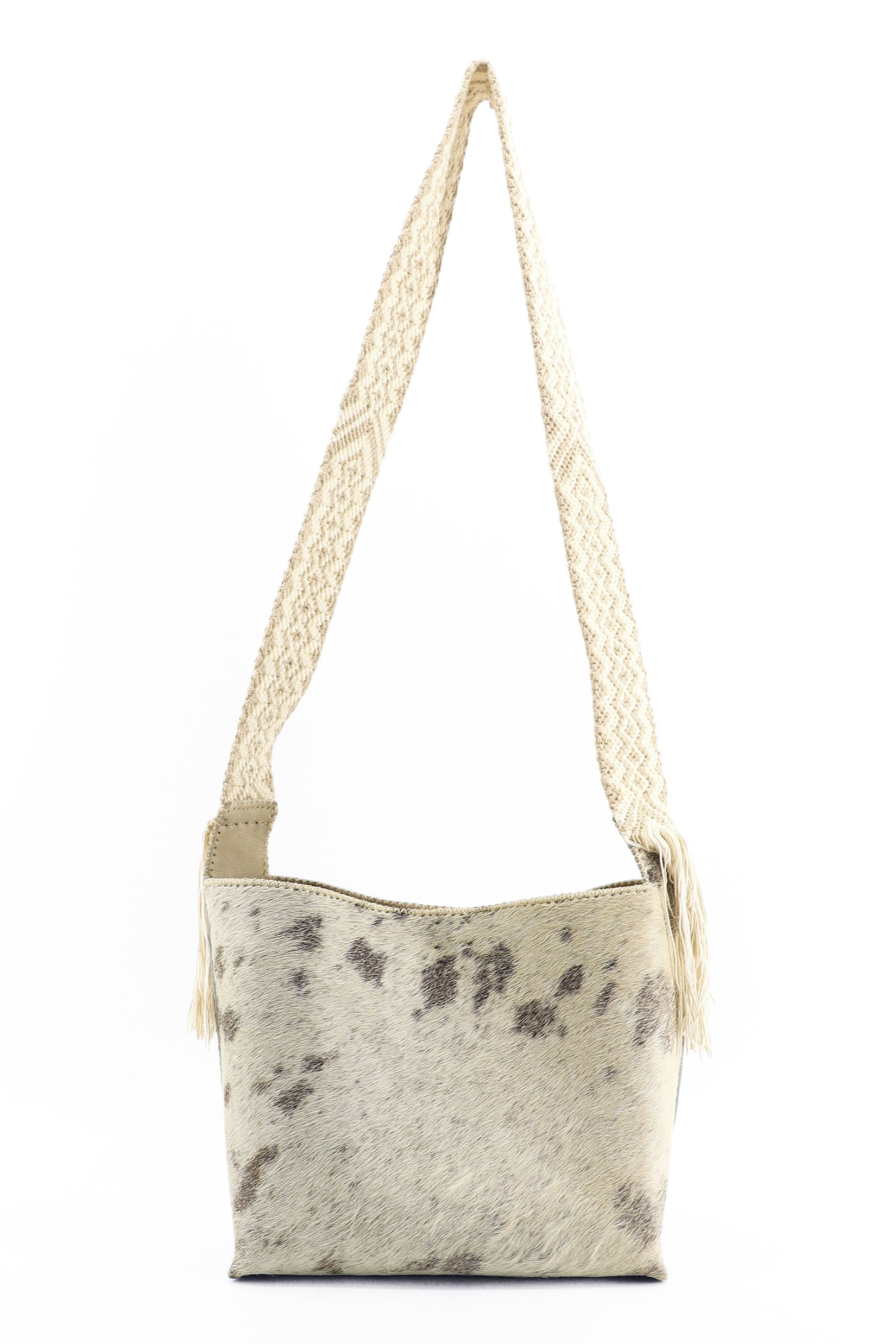 PIAMA TOTE BAG MEDIUM FURRY / TAUPE & WHITE - BEIGE #210017