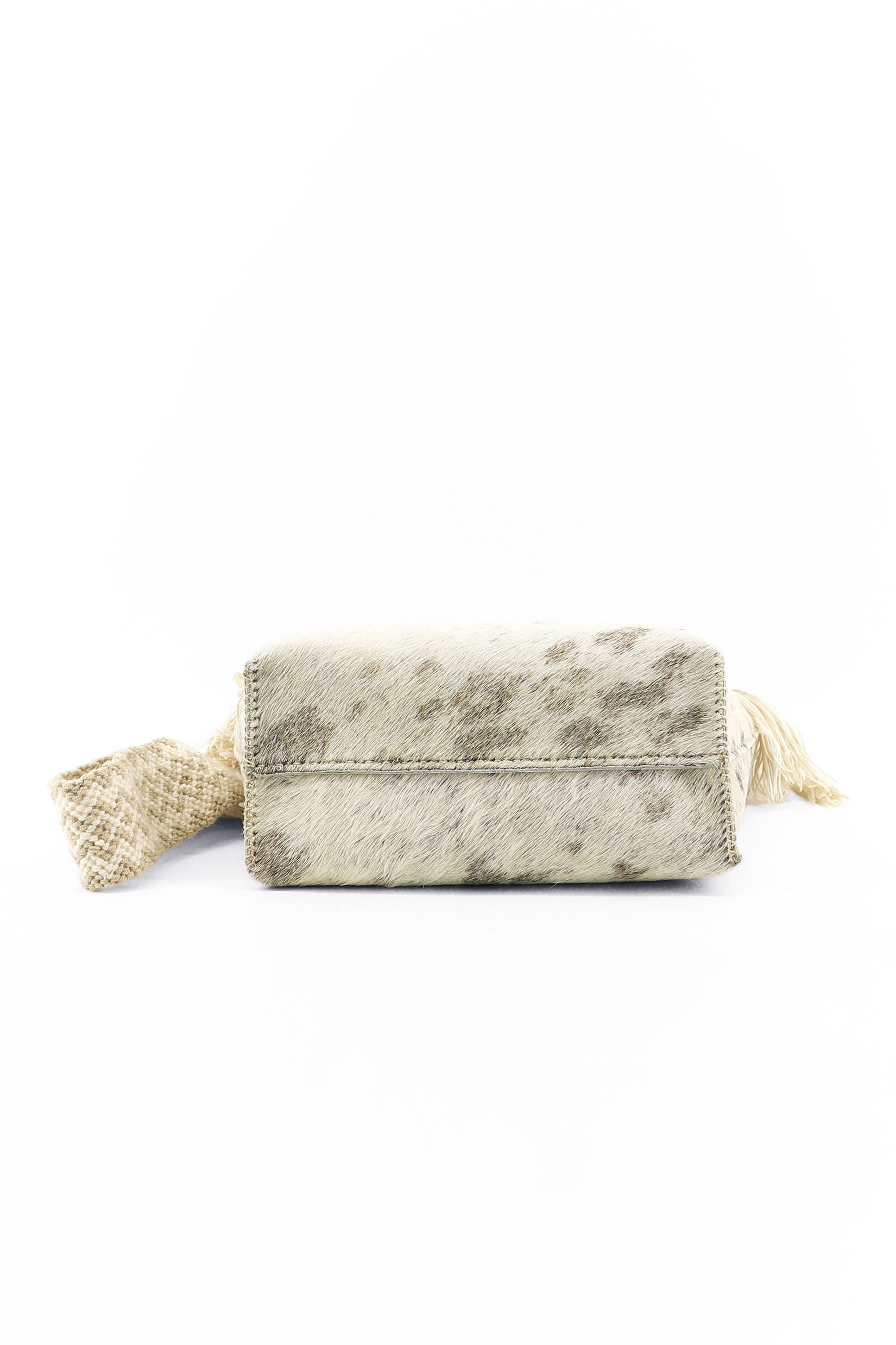 PIAMA TOTE BAG MEDIUM FURRY / TAUPE & WHITE - BEIGE #210017