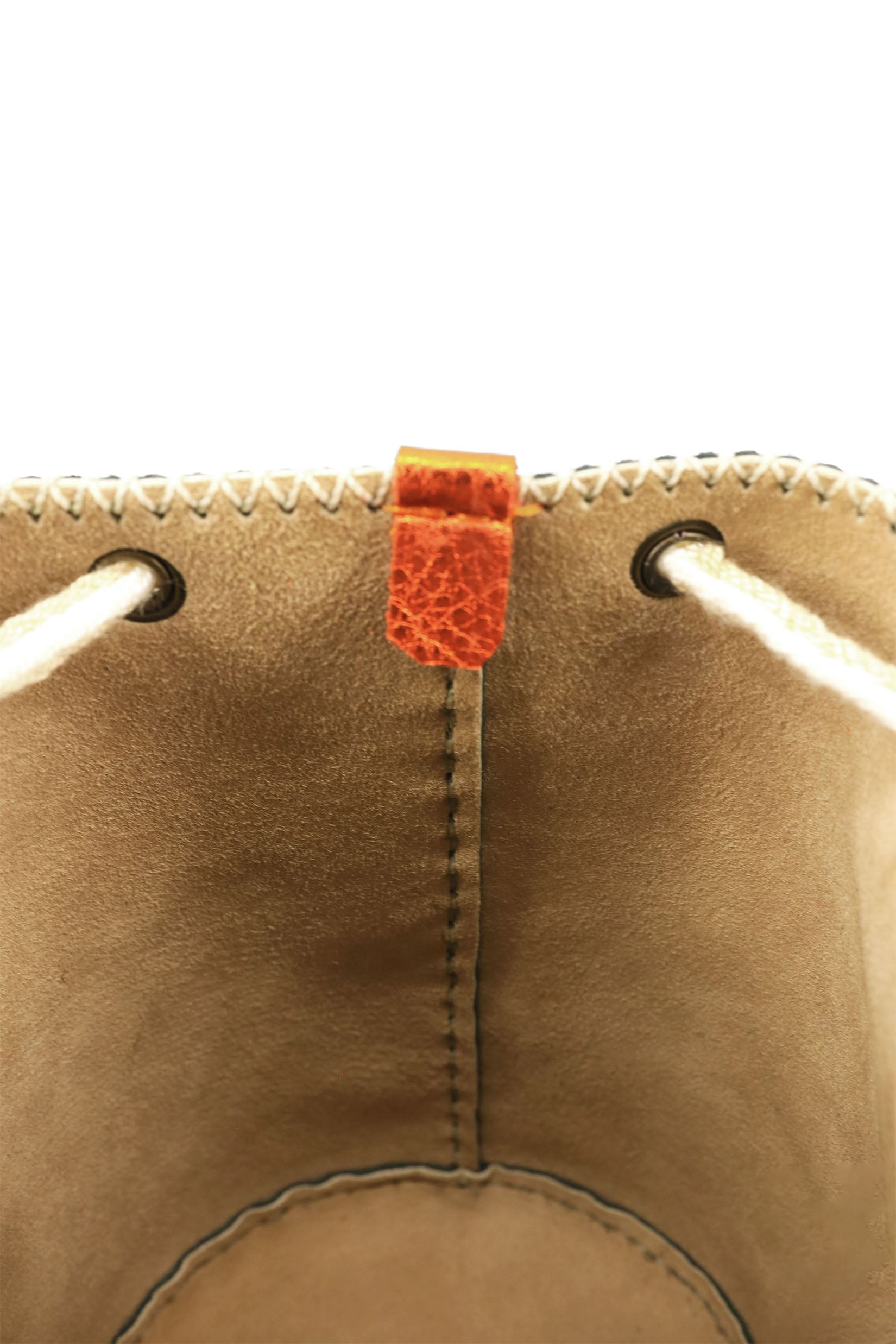 APÜNÜ BUCKET BAG X-SMALL TYPHON / GRAY GOLD - BEIGE #360017