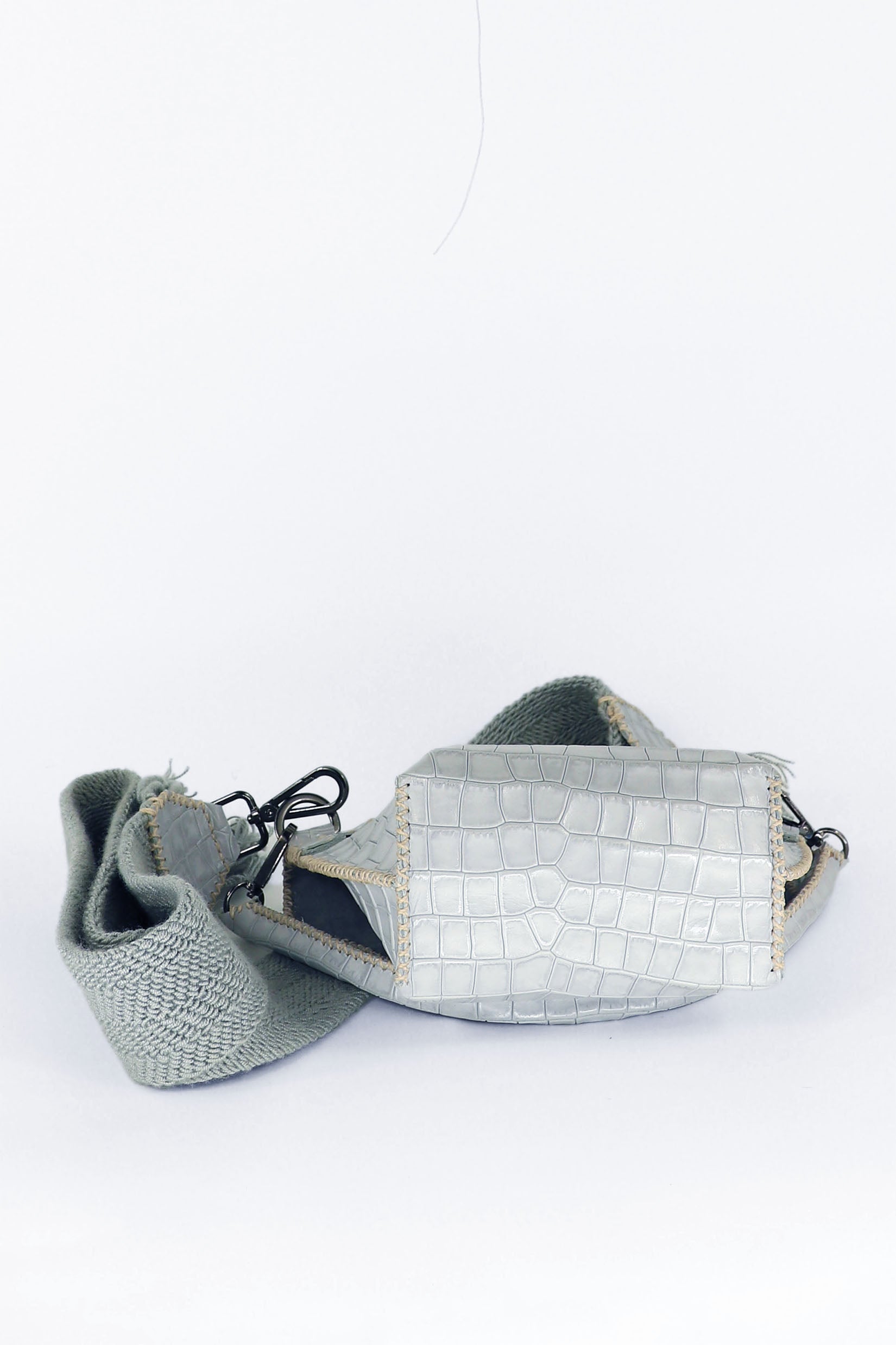 PIAMA TOTE BAG X-SMALL / LIGHT BLUE GRAY - GRAY  #340018