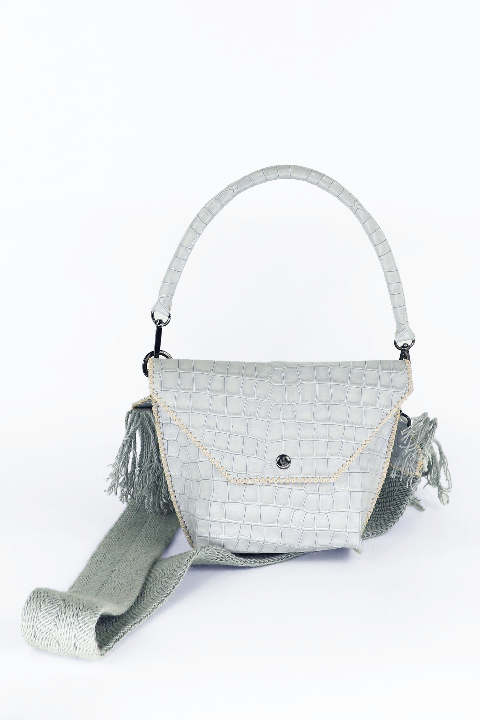 PIAMA TOTE BAG X-SMALL / LIGHT BLUE GRAY - GRAY  #340018