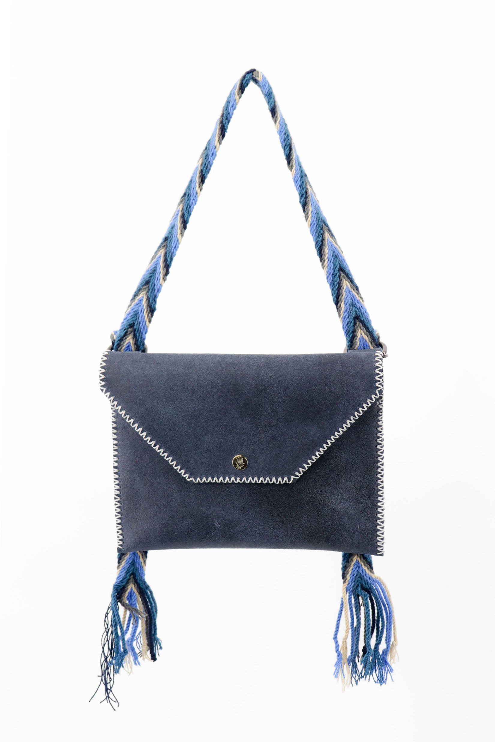PIAMA TOTE BAG FLAT X-SMALL / NAVY - TEAL BLUE #300010