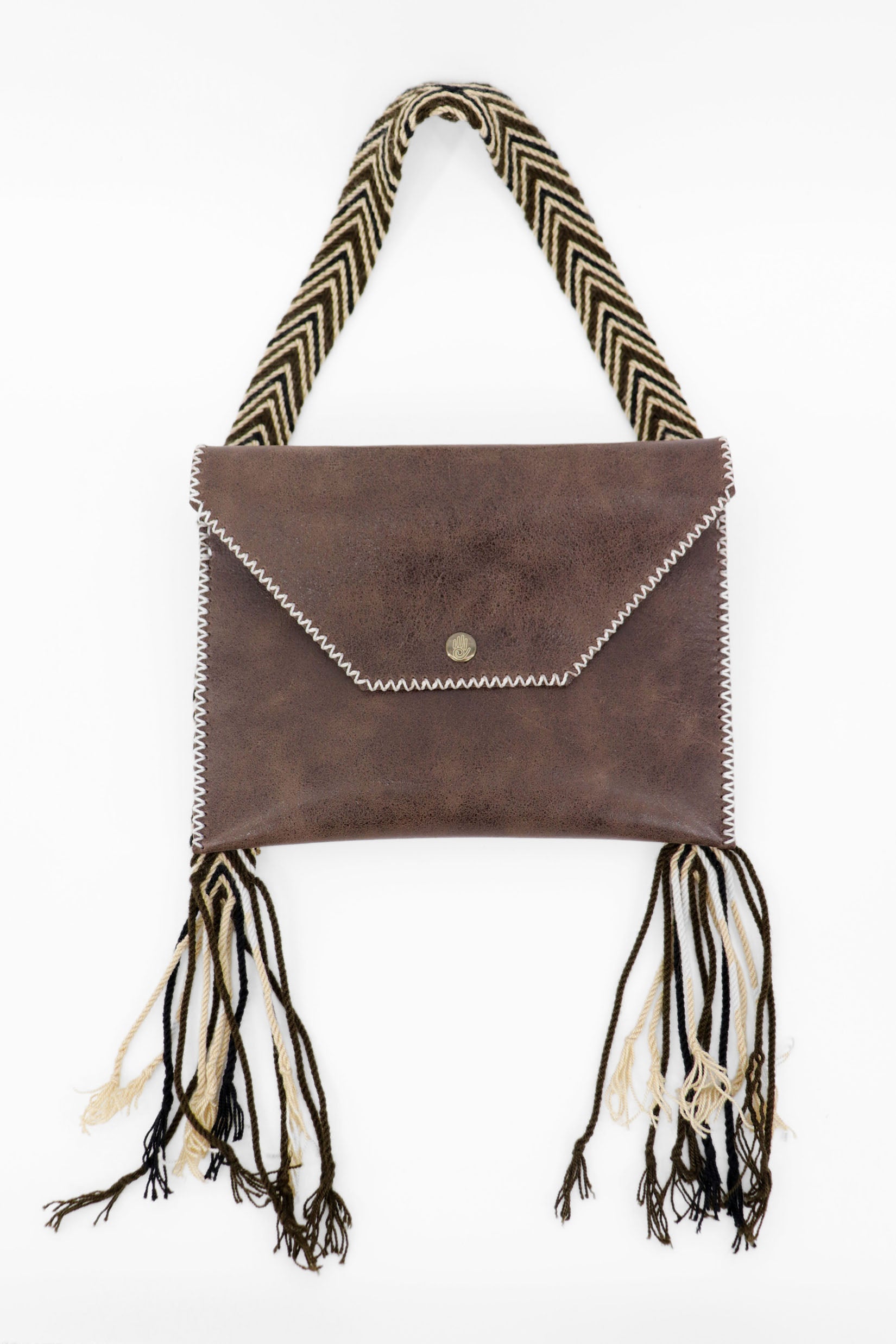 PIAMA TOTE BAG FLAT X-SMALL / DRK BRW - DRK BEIGE #300007