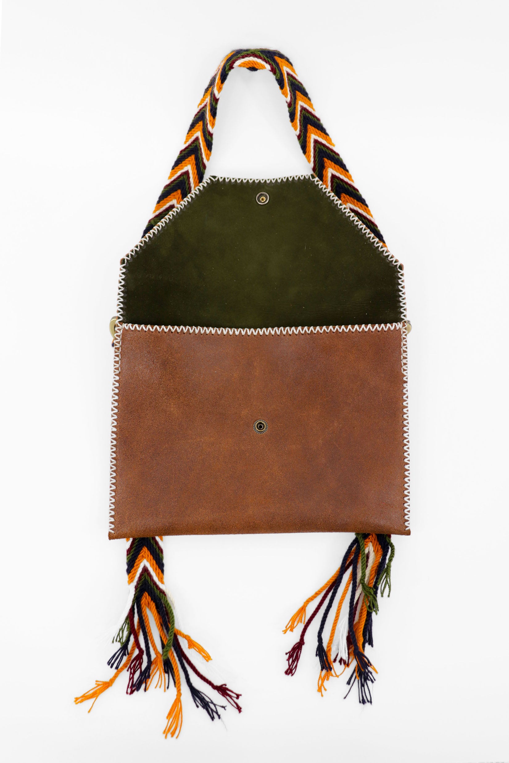 PIAMA TOTE BAG FLAT X-SMALL / DRK BRW - OLIVE #300008