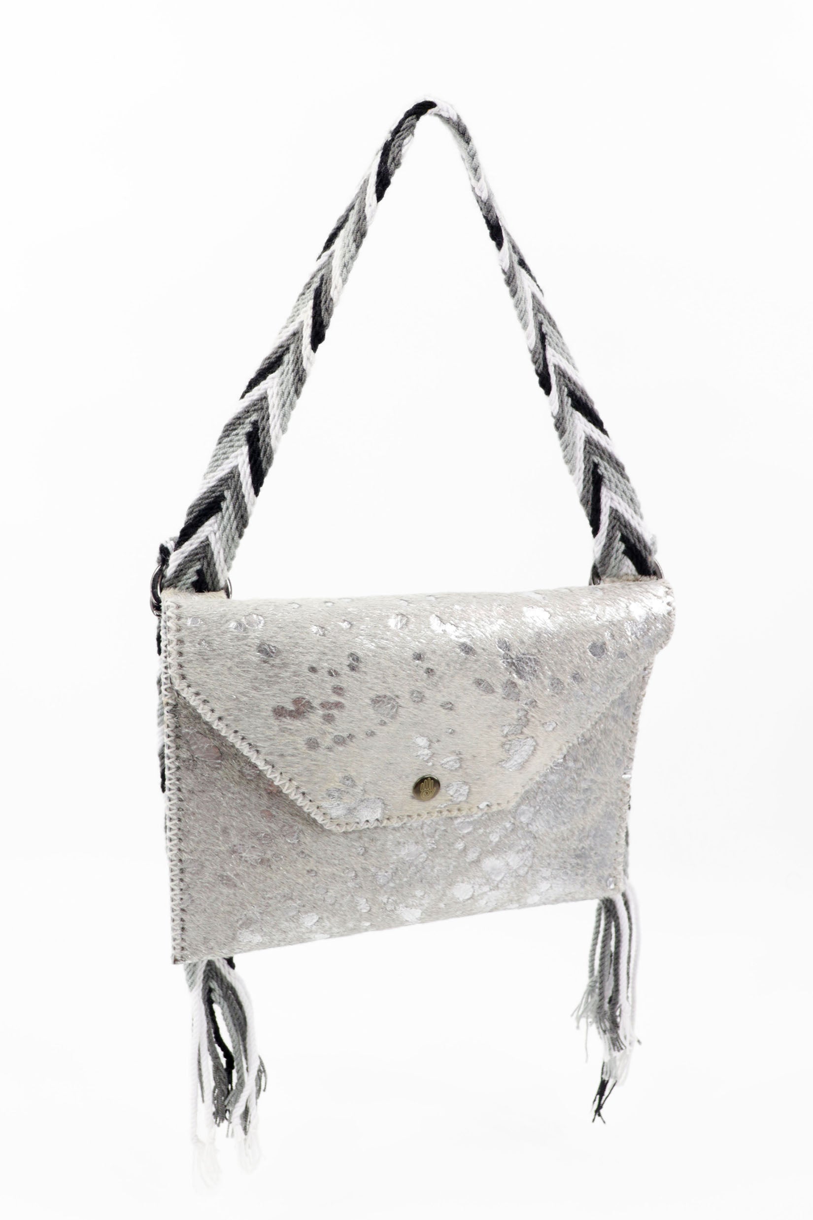 PIAMA TOTE BAG FLAT X-SMALL FURRY / SILVER - LIGHT GRAY #320001