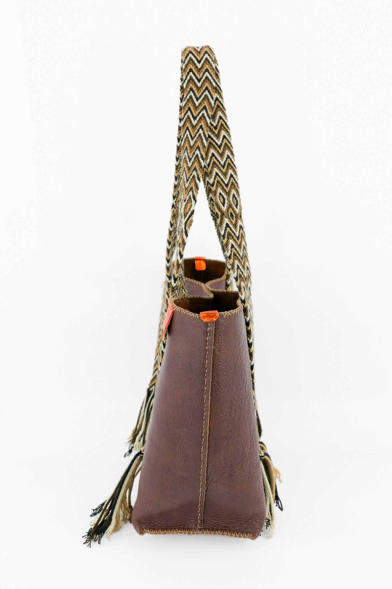 PIAMA TOTE BAG LARGE / DRK COL BRW - DRK BRW #160001