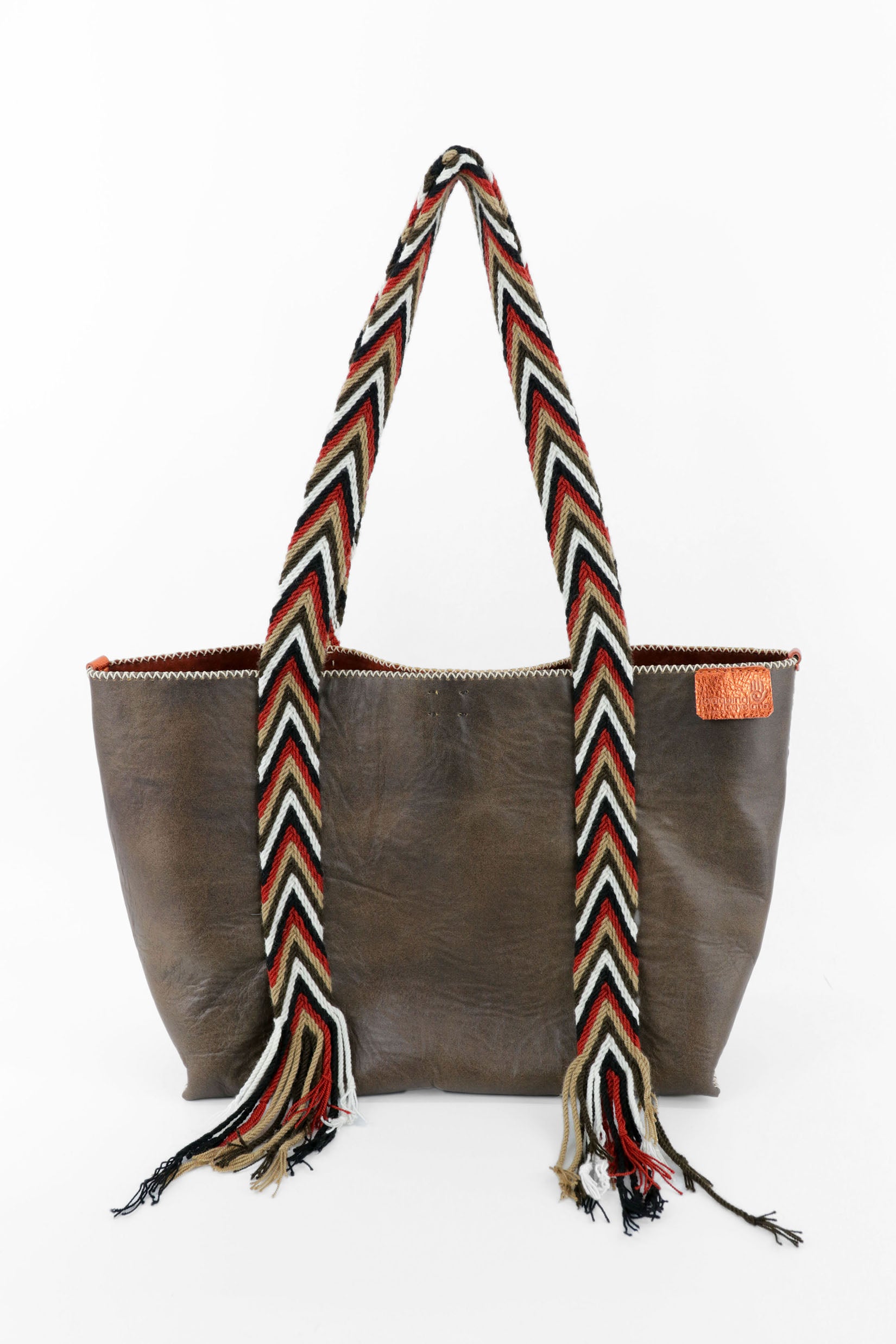 PIAMA TOTE BAG LARGE / BRW - DARK BURGUNDY #160006