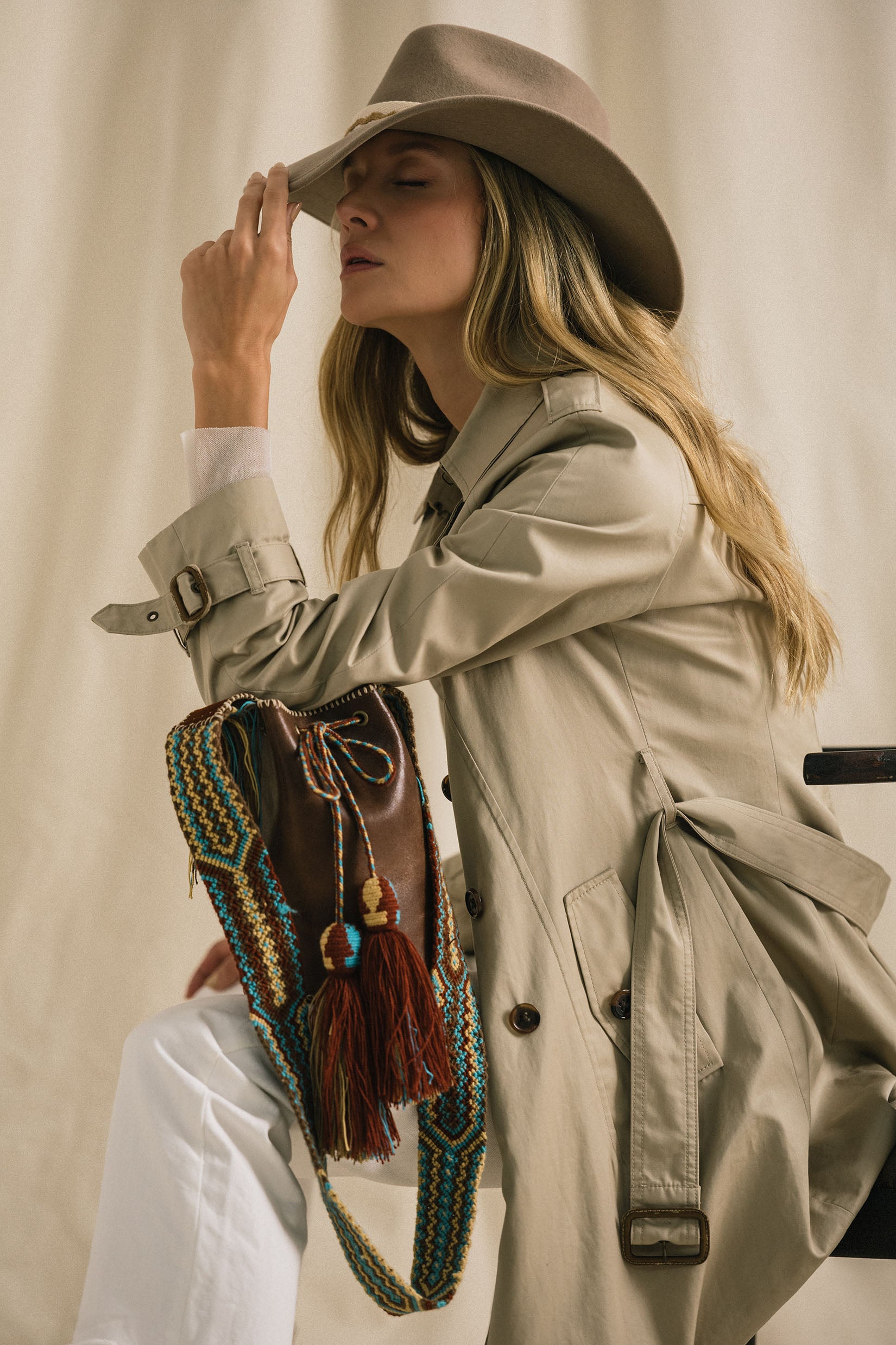 APÜNÜ BUCKET BAG SMALL / DRK BRW - COL BRW #120016