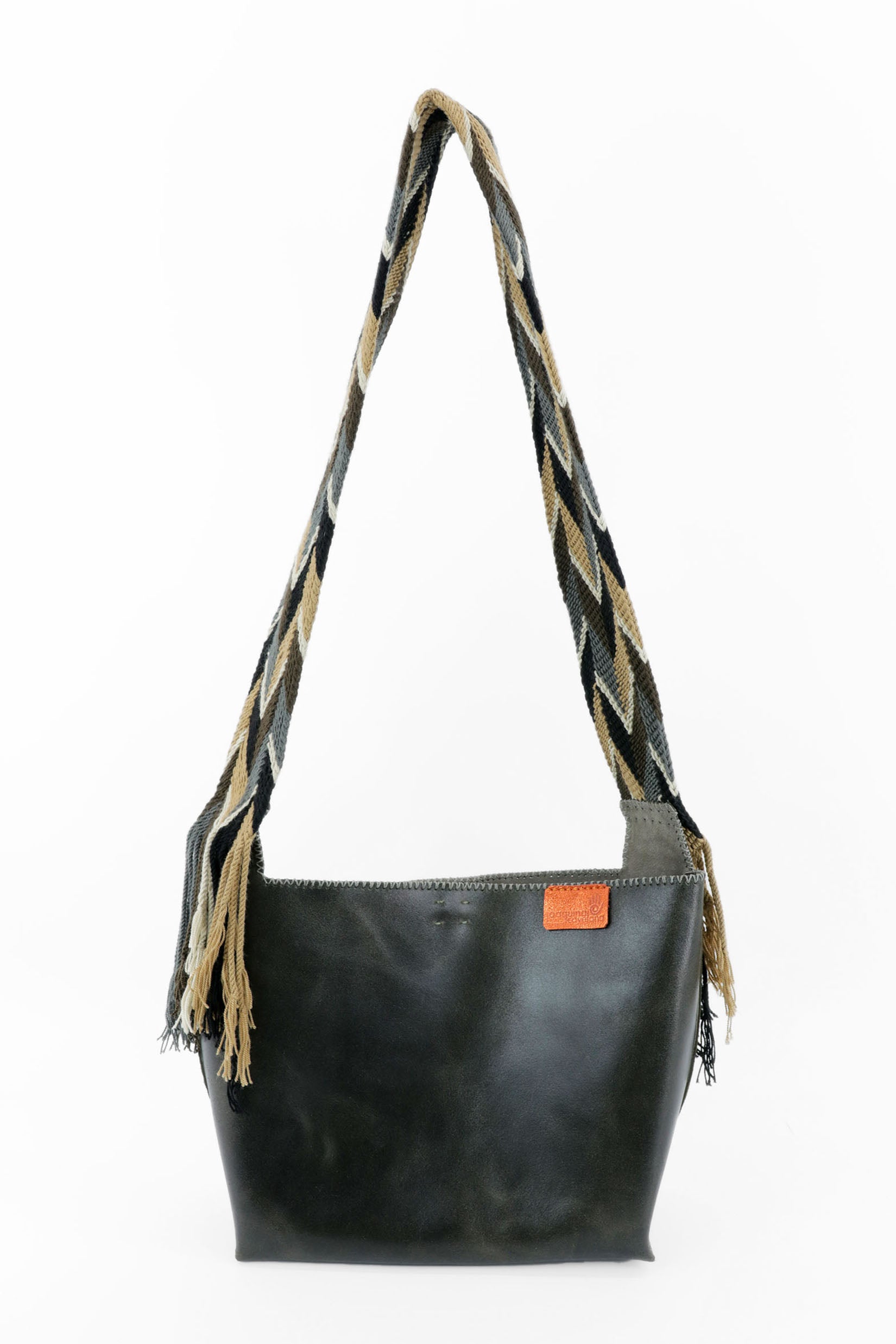 PIAMA TOTE BAG MEDIUM / BLACK - GRAY #200015