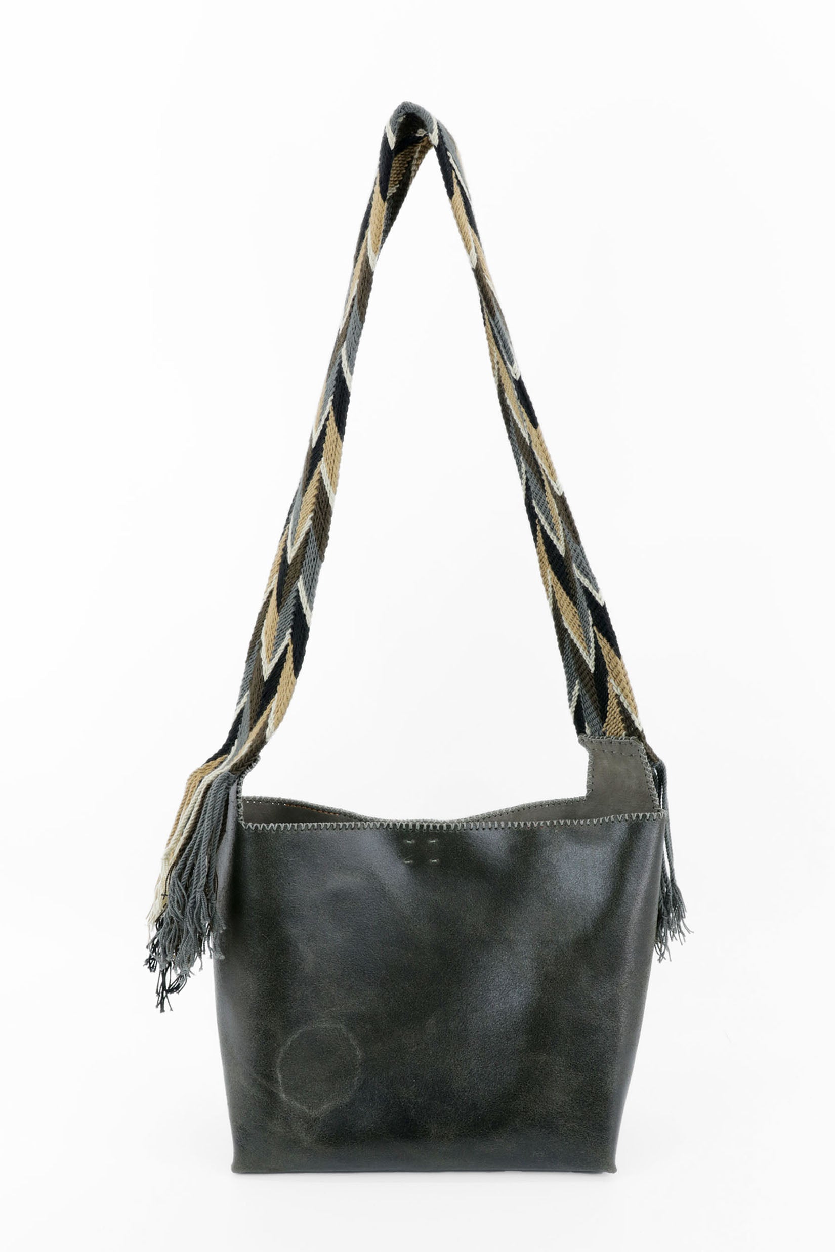 PIAMA TOTE BAG MEDIUM / BLACK - GRAY #200015