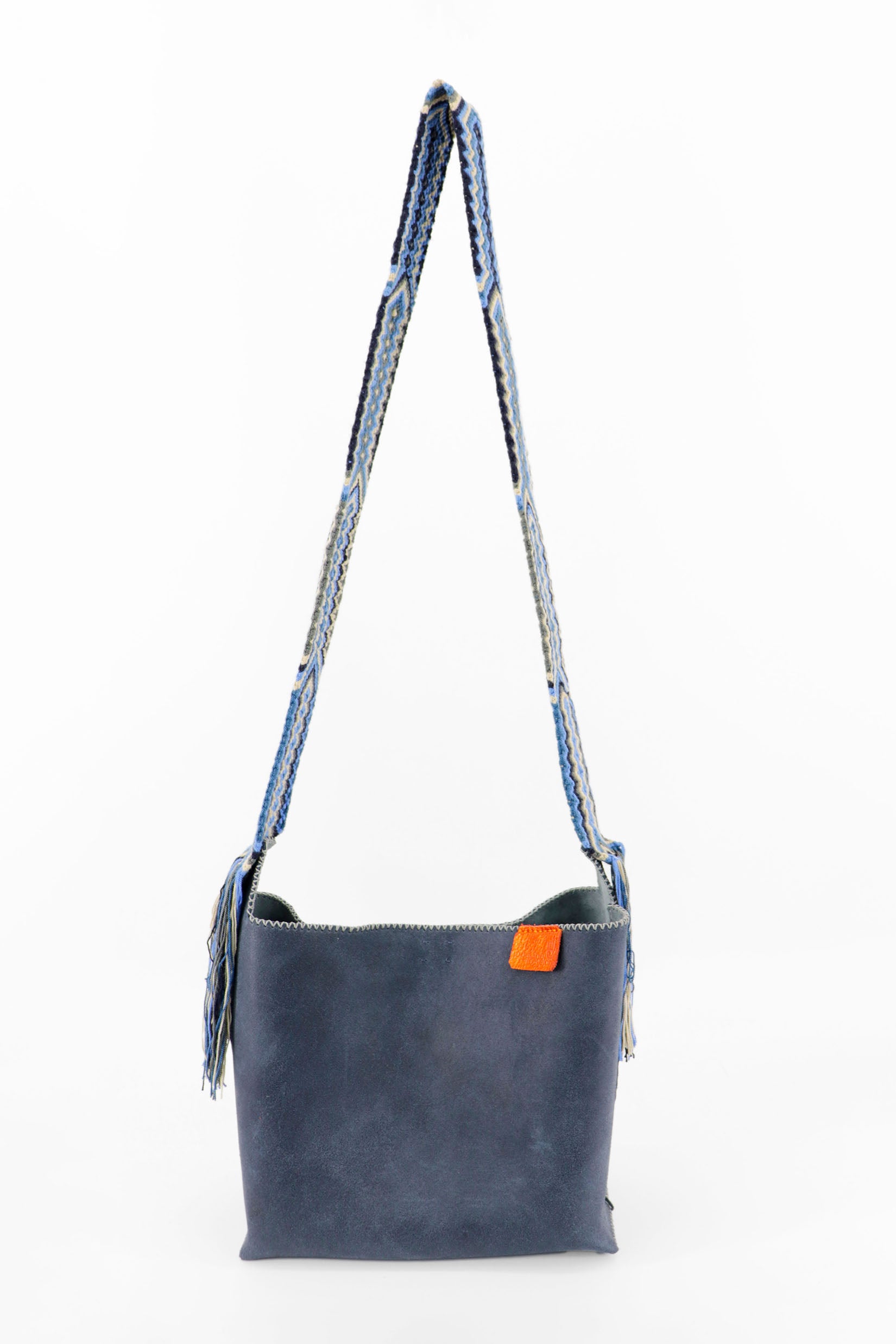 PIAMA TOTE BAG MEDIUM / NAVY - LIGHT GRAY #200023