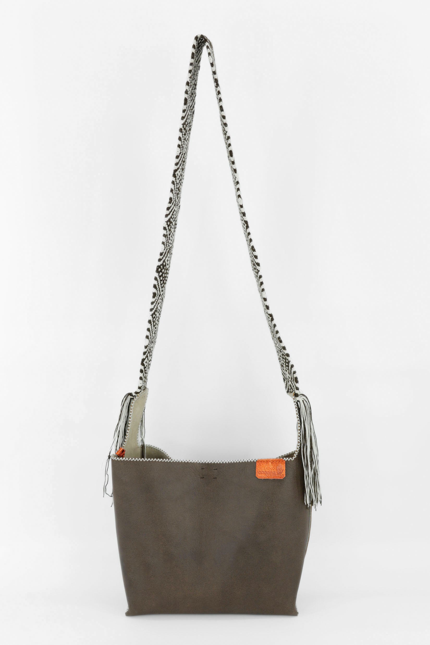 PIAMA TOTE BAG MEDIUM / DRK BRW - BEIGE #200001