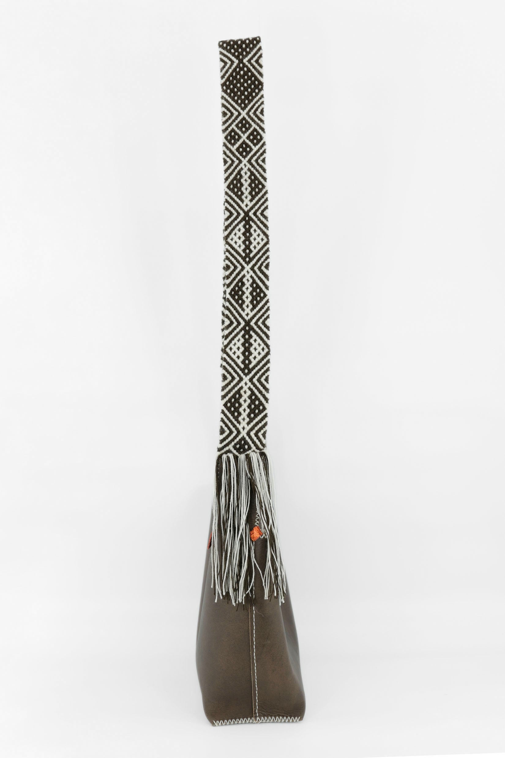 PIAMA TOTE BAG MEDIUM / DRK BRW - BEIGE #200001