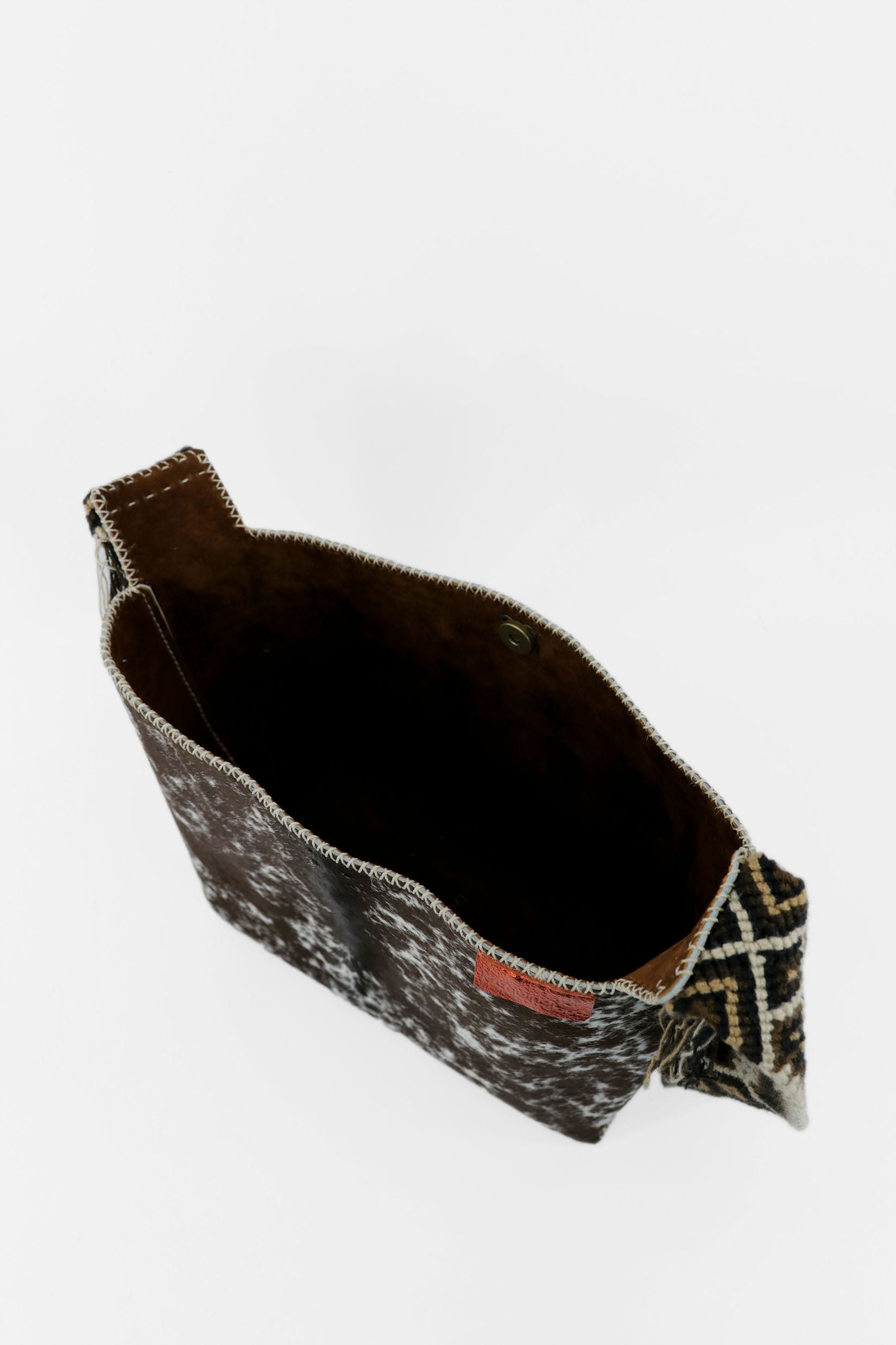 PIAMA TOTE BAG MEDIUM FURRY / DRK BRW&WH - DRK BRW #210007