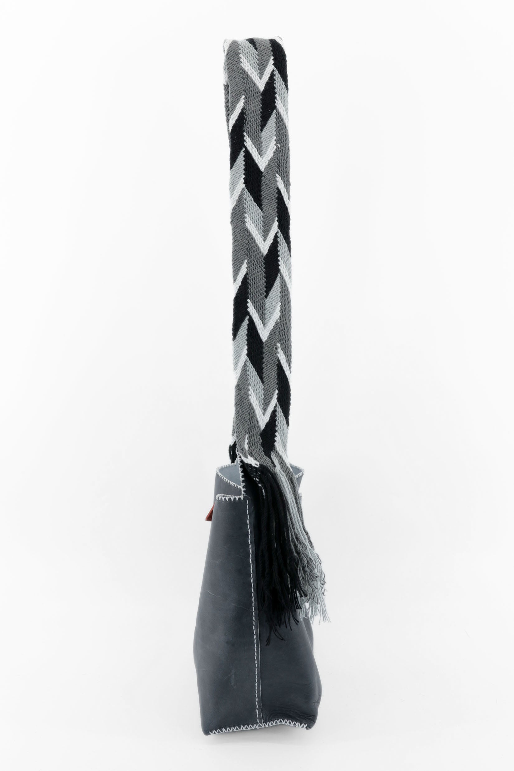 PIAMA TOTE BAG MEDIUM / BLACK - GRAY #200005