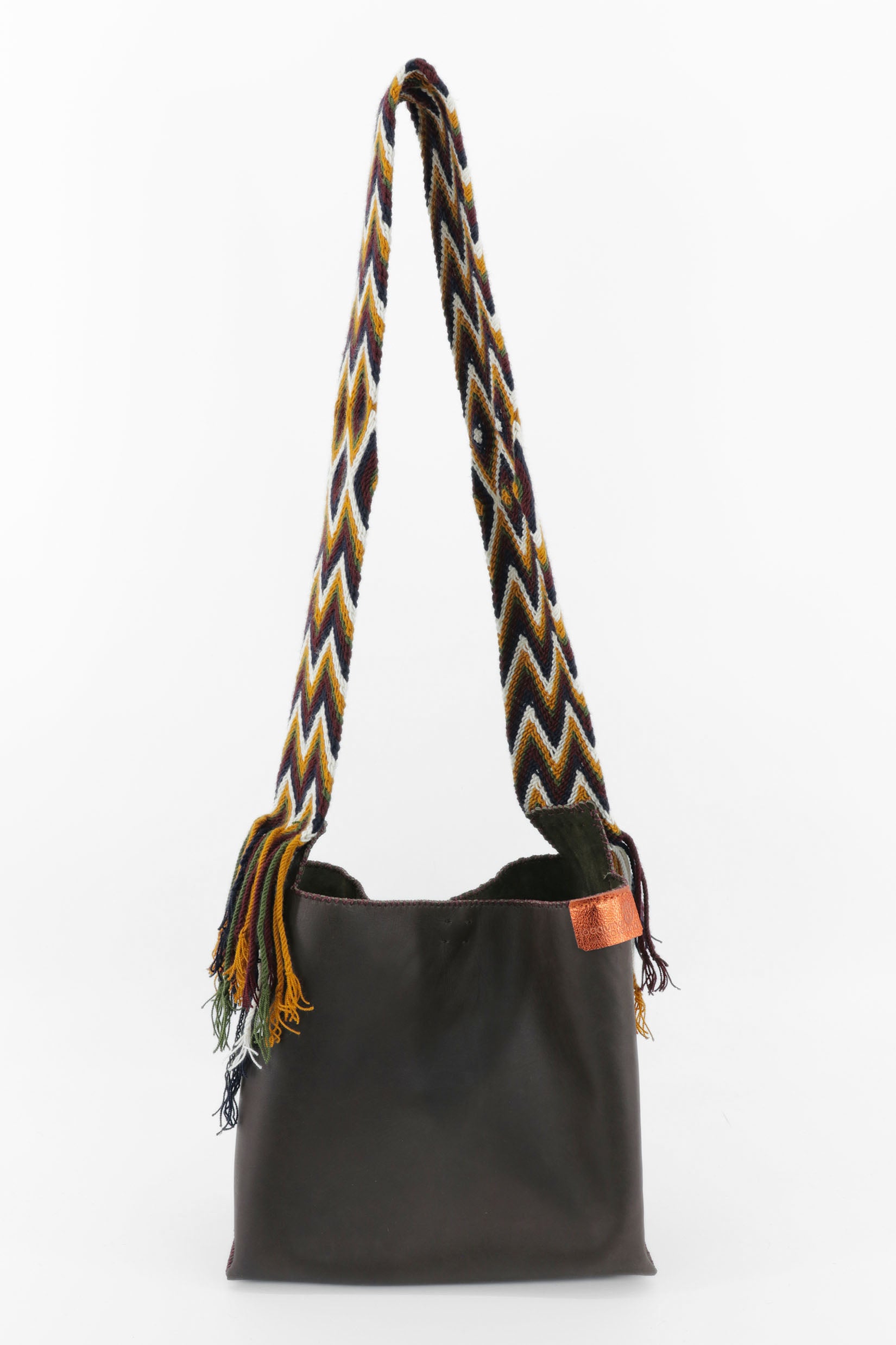 PIAMA TOTE BAG MEDIUM / DRK BRW - DARK OLIVE #200004