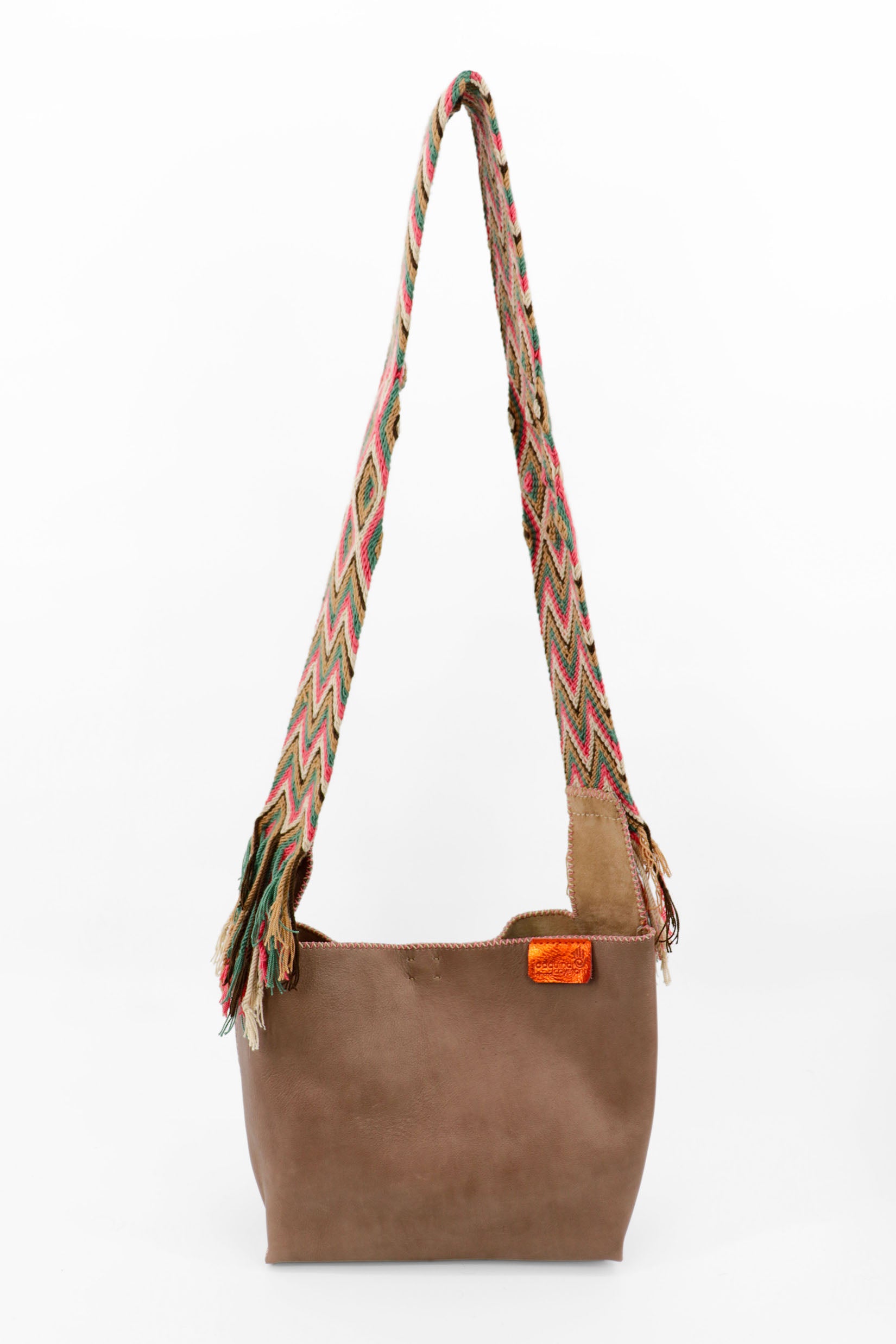 PIAMA TOTE BAG MEDIUM / MUSHROOM BRW - DRK BEIGE #200024