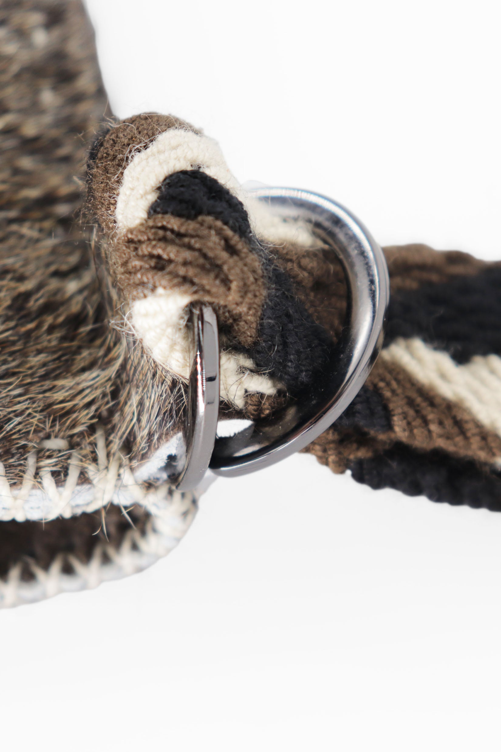 PIAMA TOTE BAG X-SMALL FURRY / BRW&WHI - TAUPE #310003