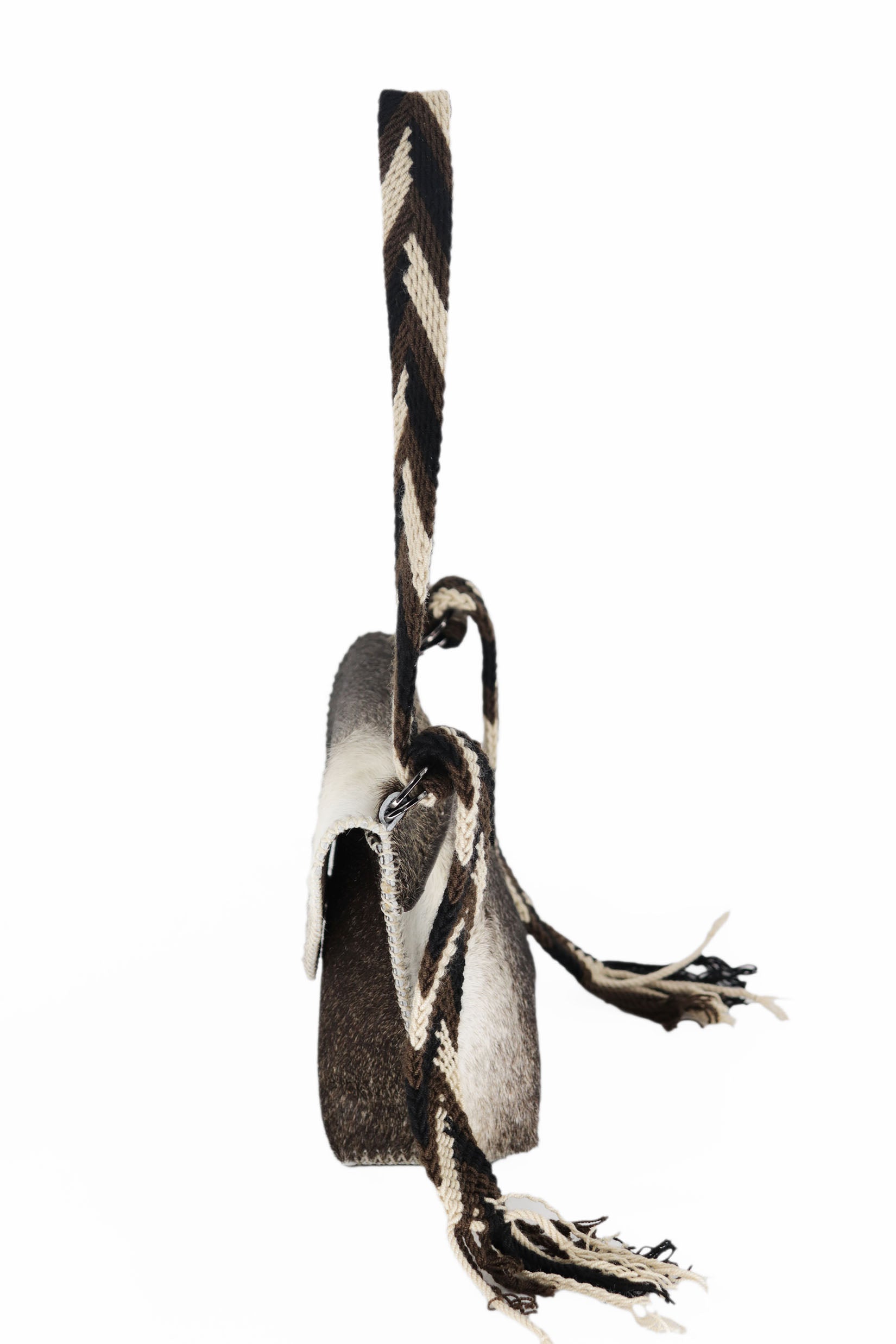 PIAMA TOTE BAG X-SMALL FURRY / BRW&WHI - TAUPE #310003