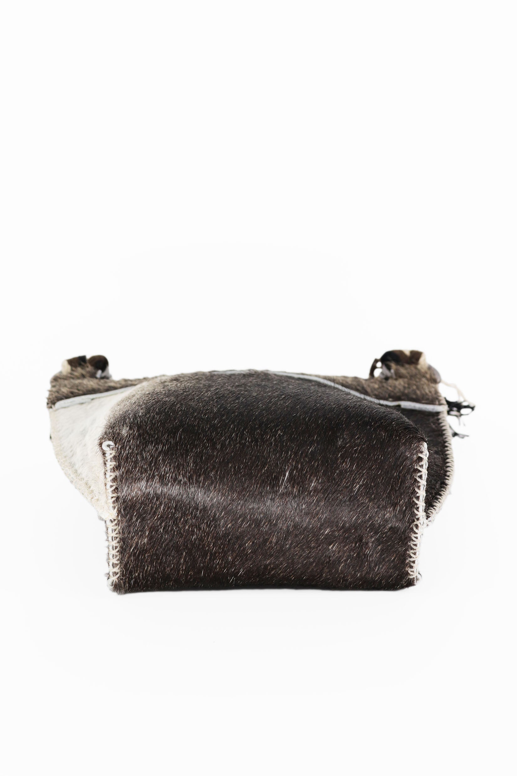 PIAMA TOTE BAG X-SMALL FURRY / BRW&WHI - TAUPE #310003